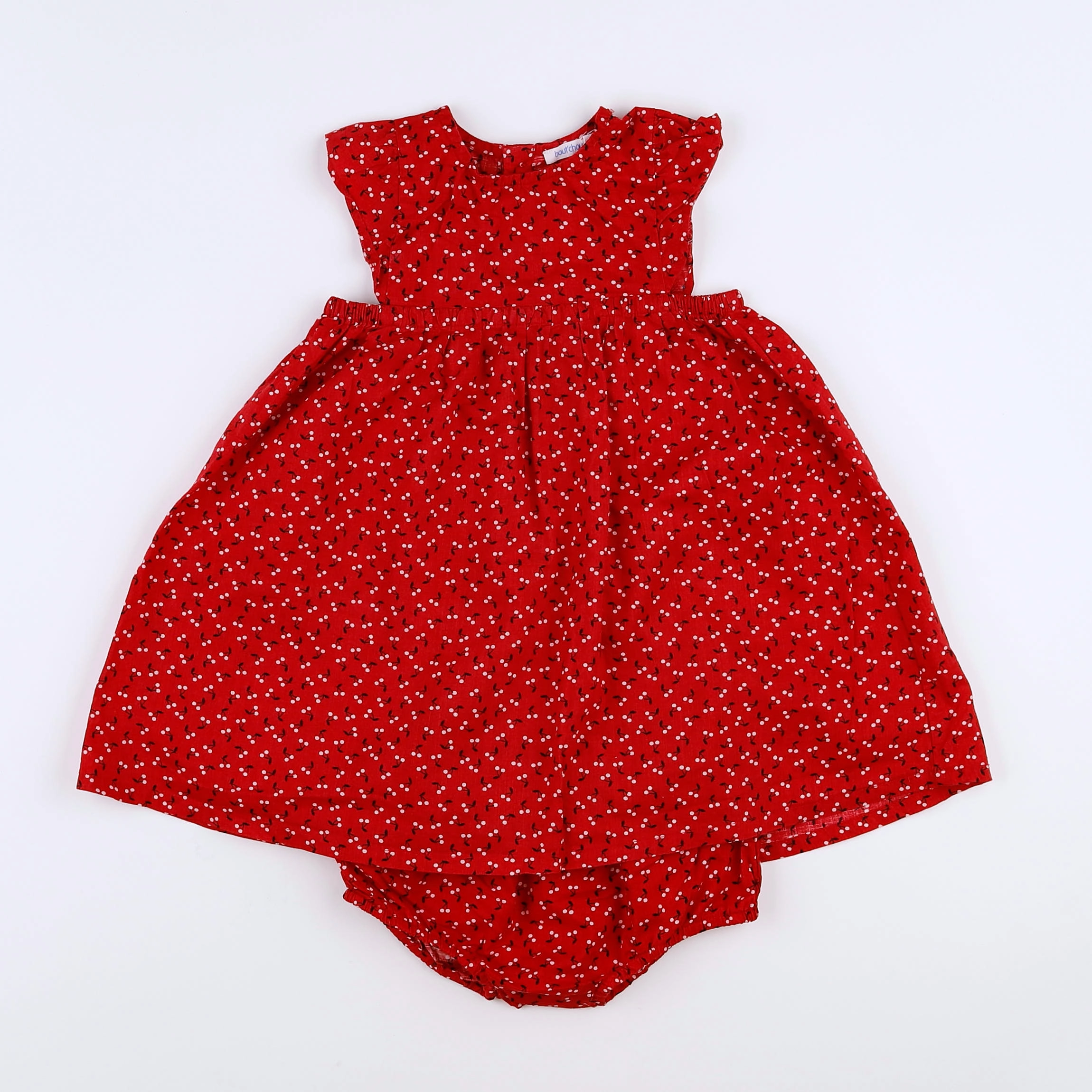 Boutchou - robe rouge - 12 mois