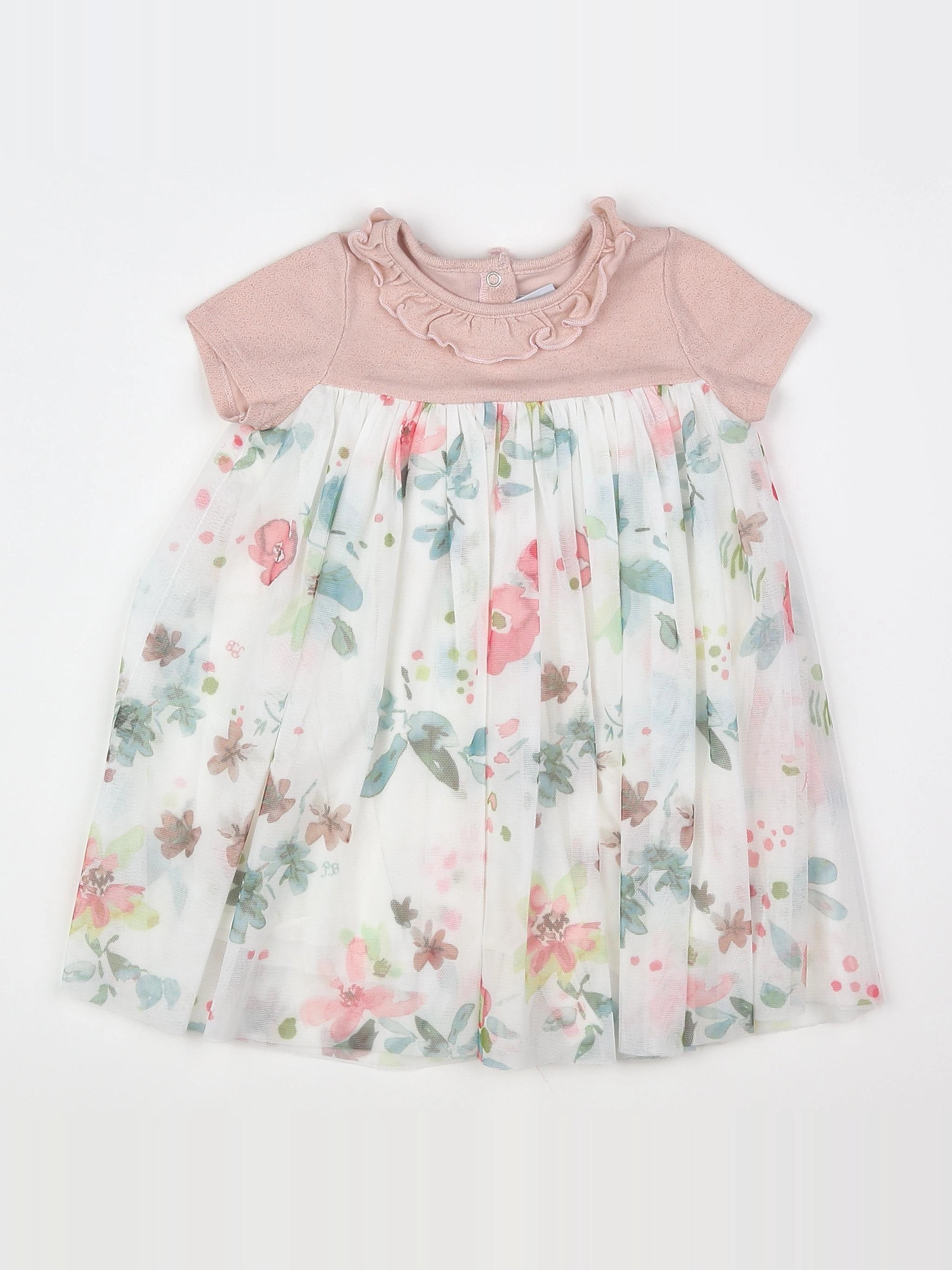 Petit Bateau - robe rose - 18 mois