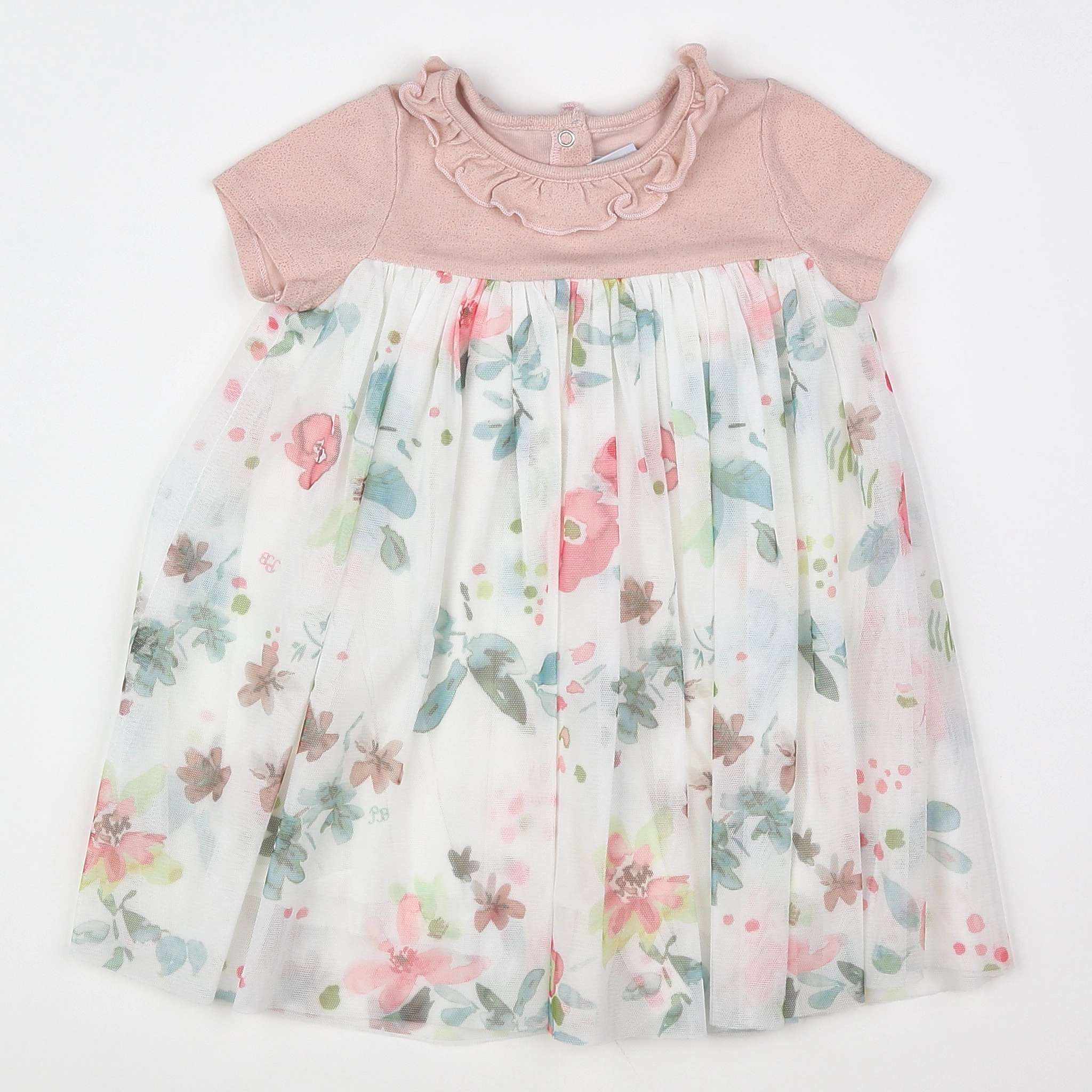Petit Bateau - robe rose - 18 mois
