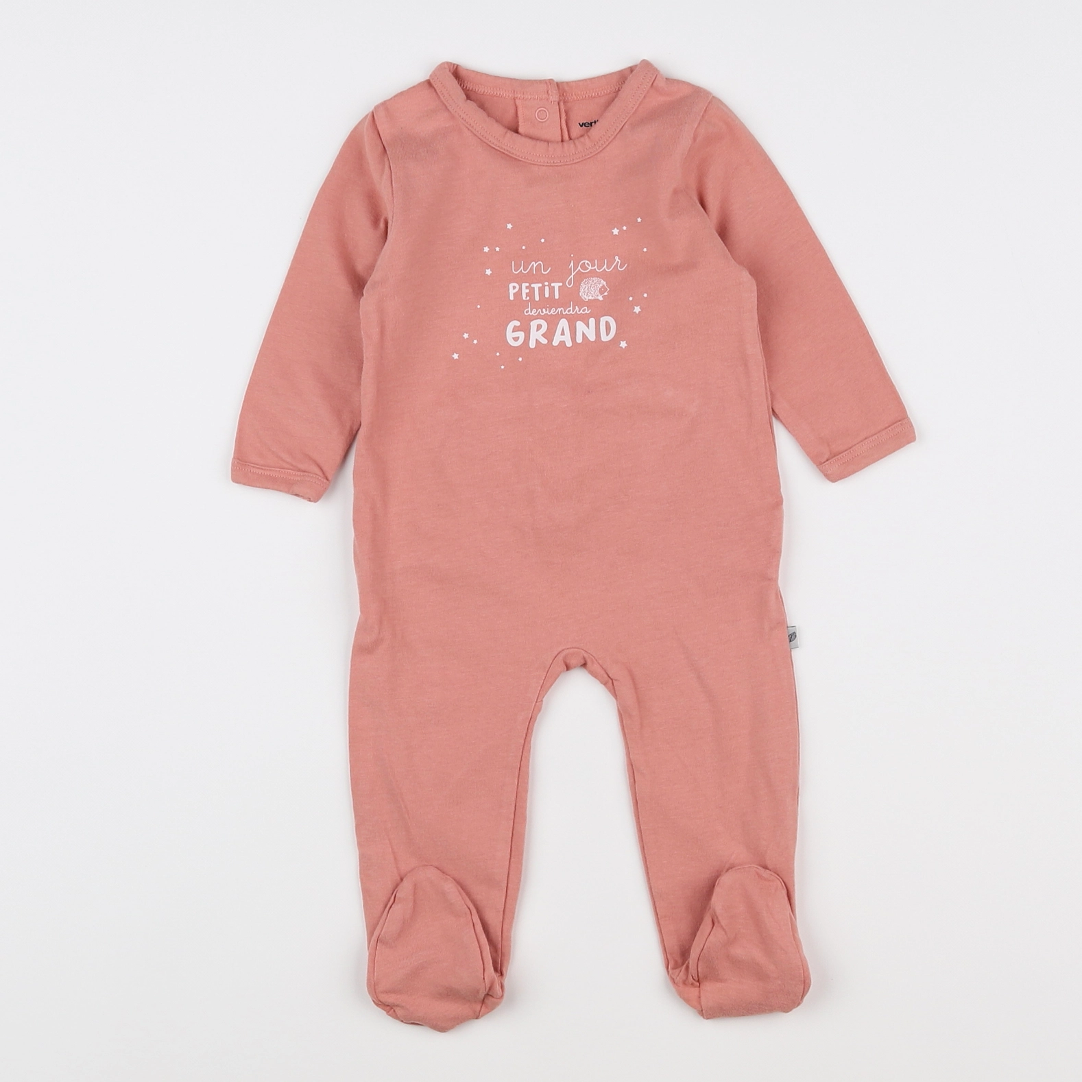 Vertbaudet - pyjama coton rose - 6 mois