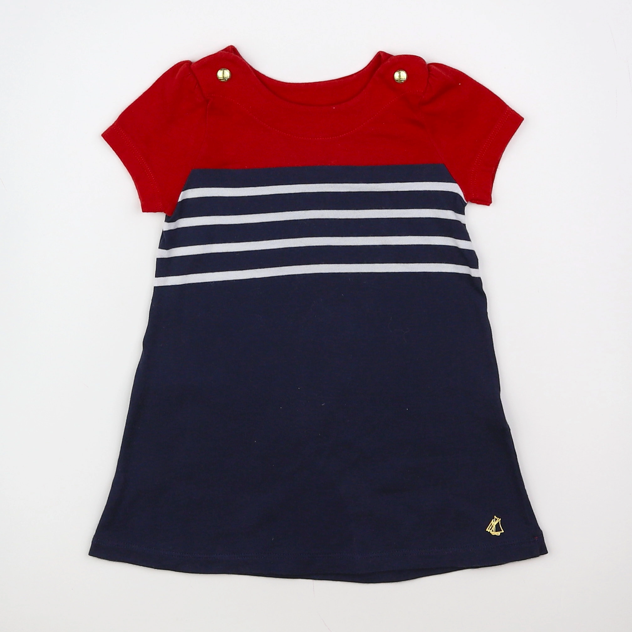 Petit Bateau - robe multicolore - 12 mois