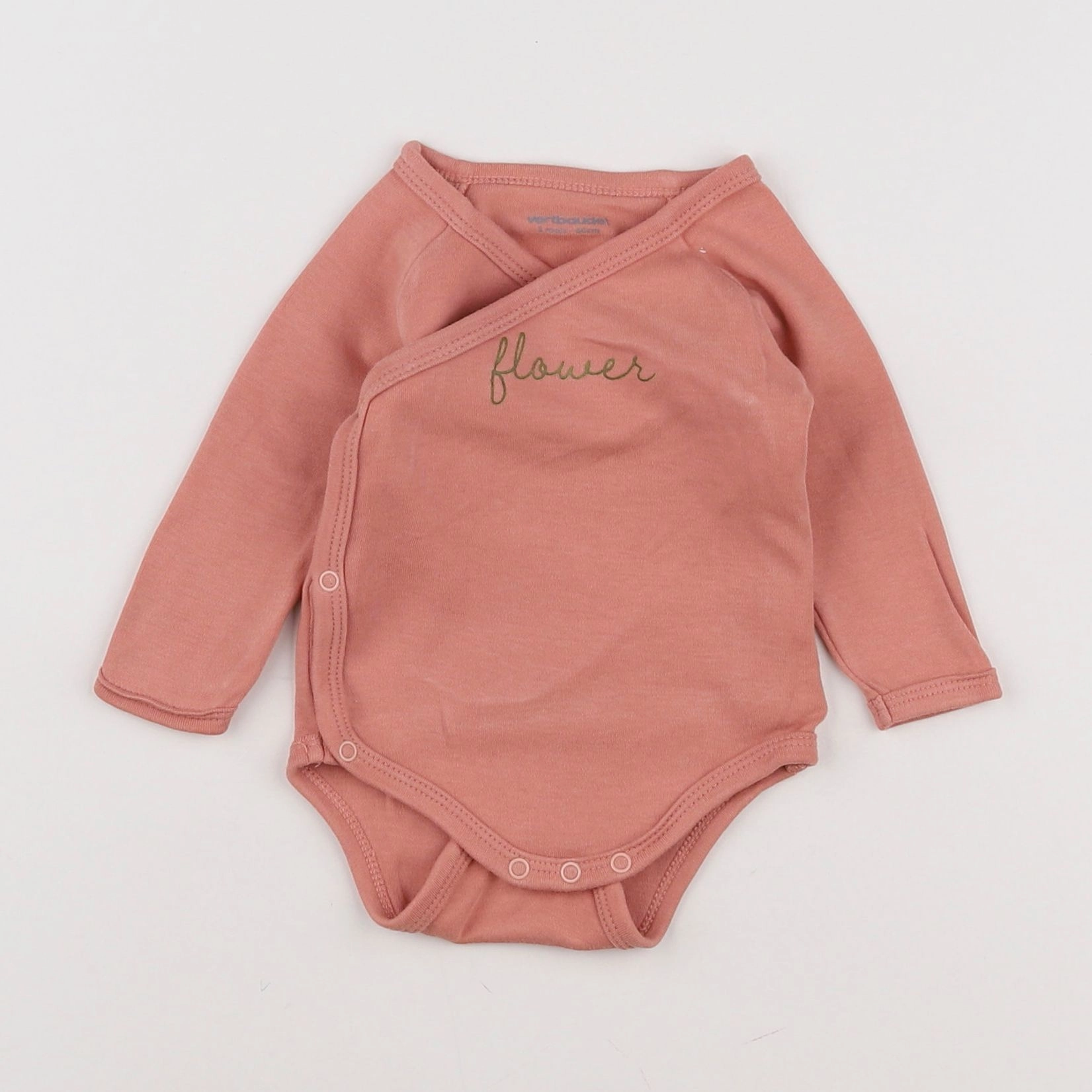 Vertbaudet - body rose - 3 mois