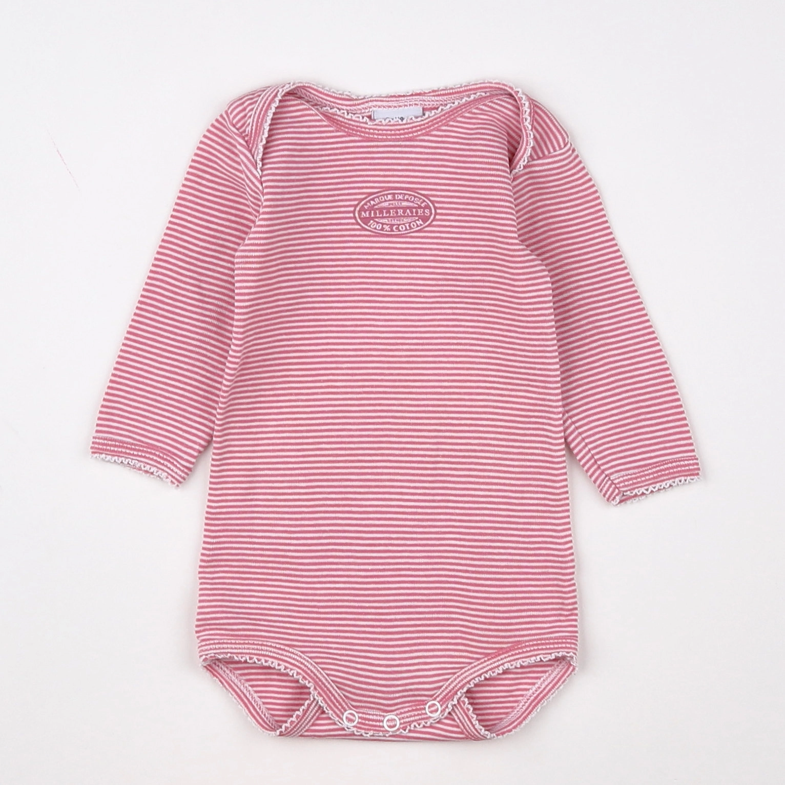 Petit Bateau - body rose - 3 mois