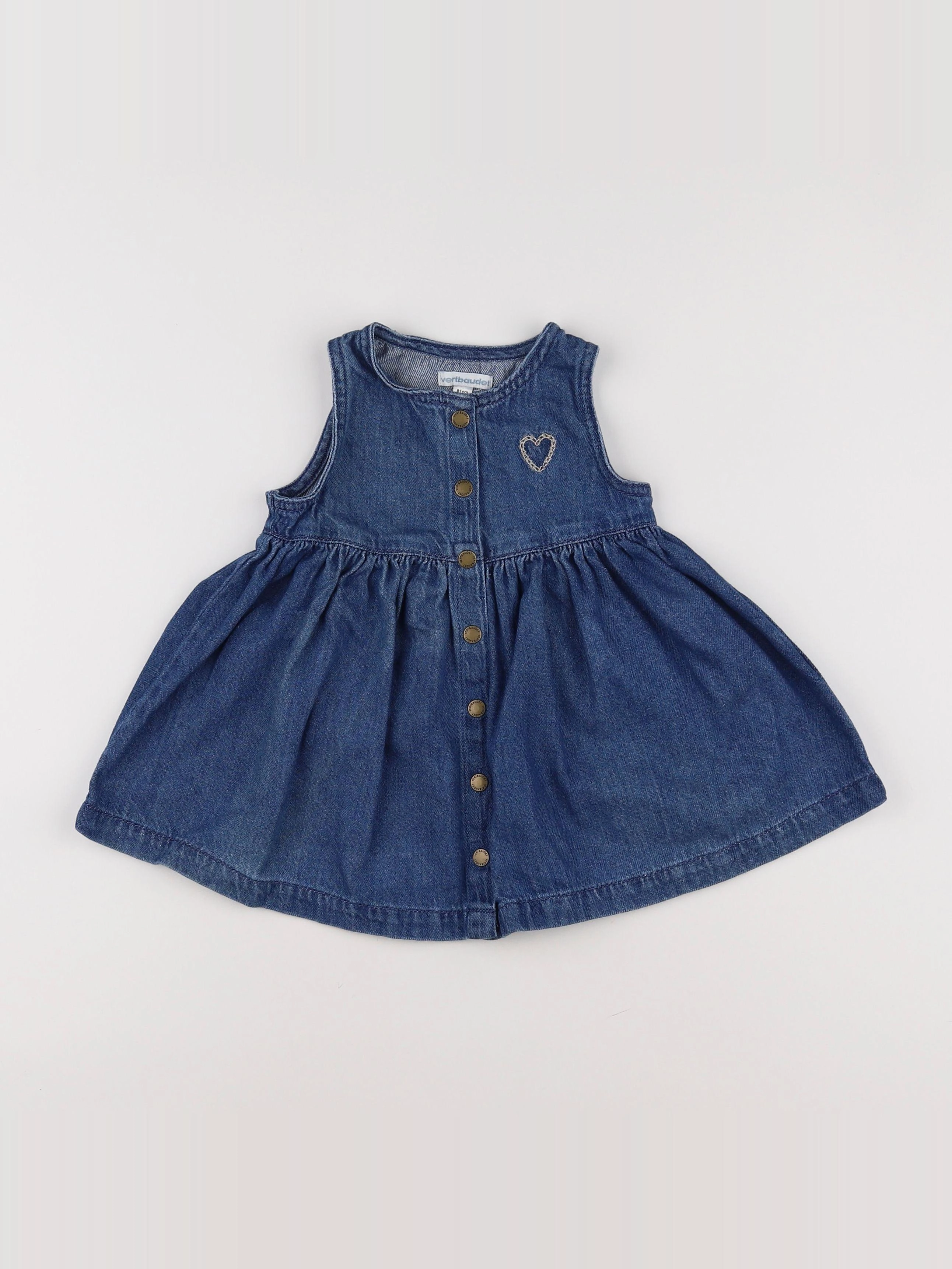 Vertbaudet - robe bleu - 18 mois