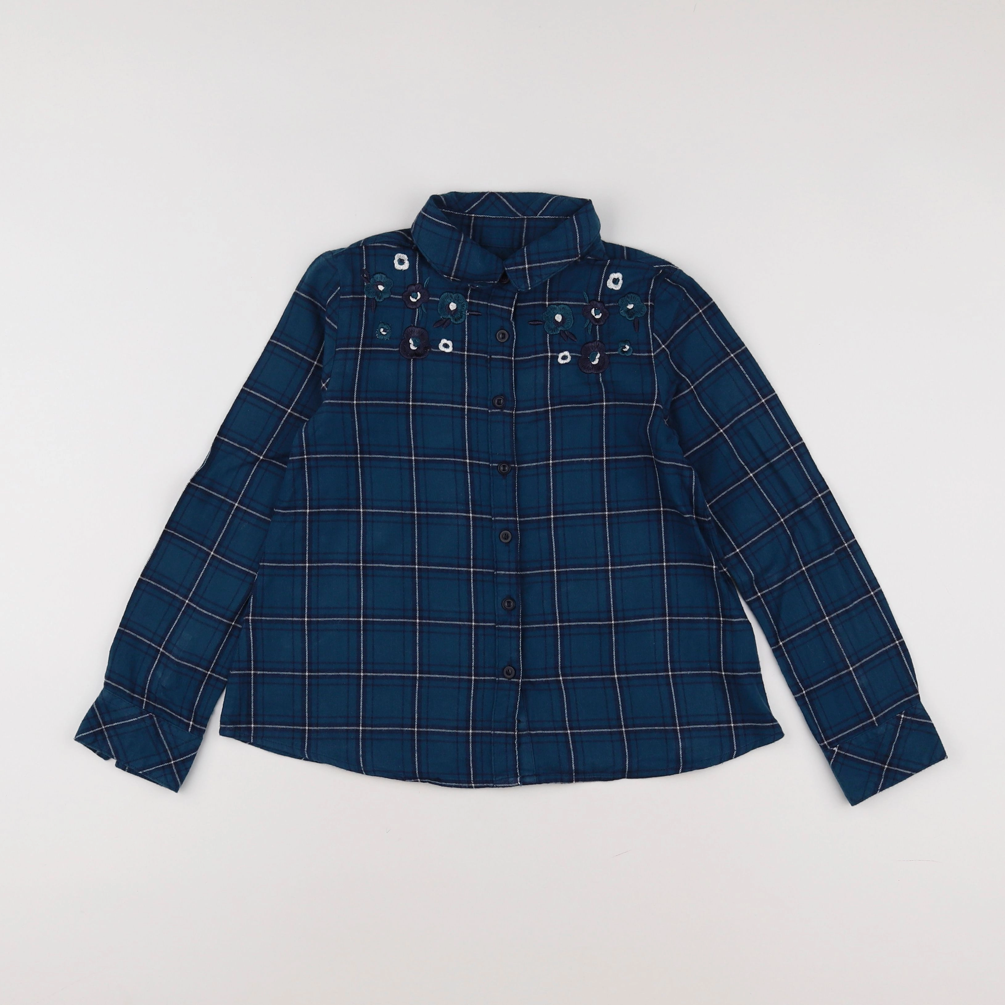 Vertbaudet - blouse bleu - 8 ans