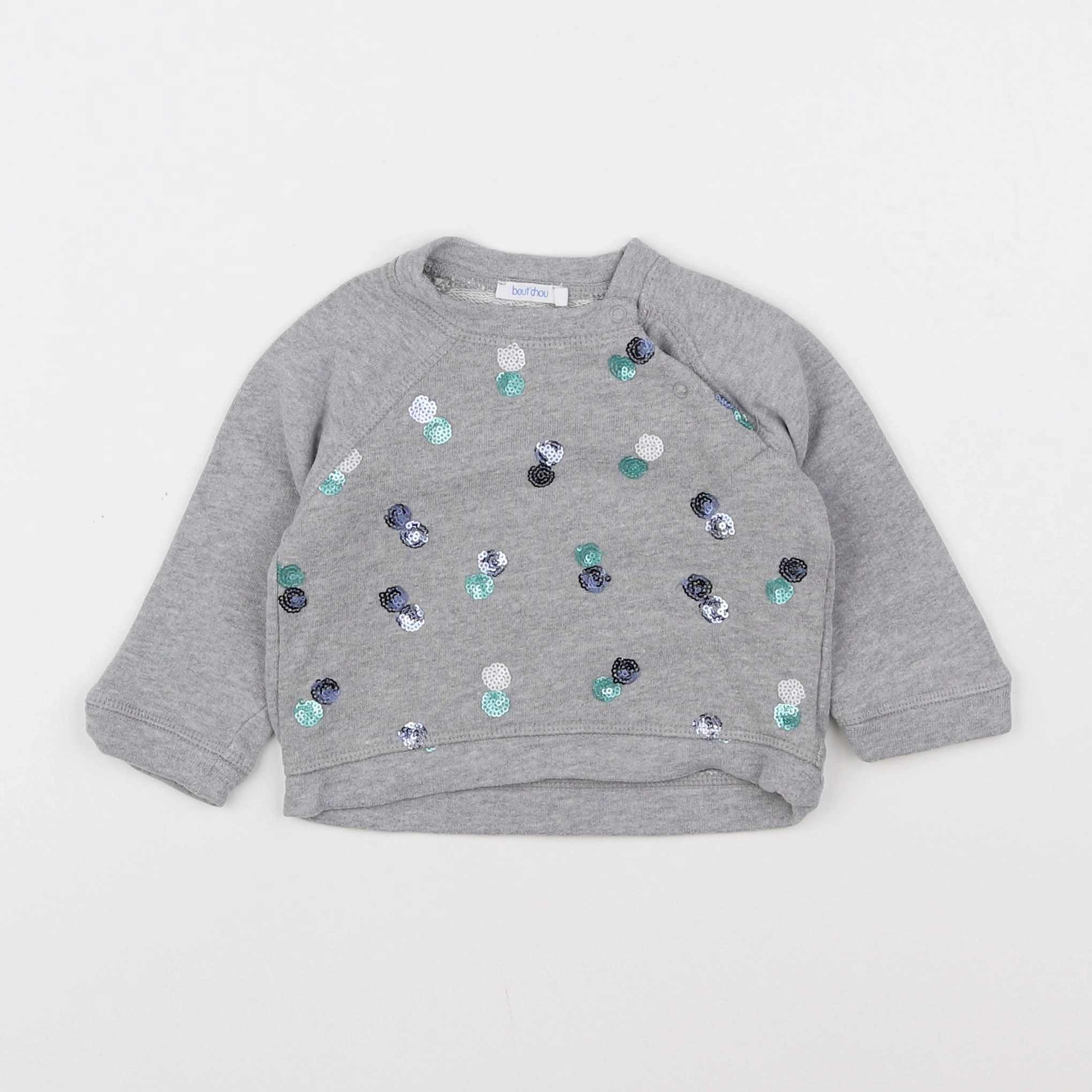 Boutchou - sweat gris - 9 mois