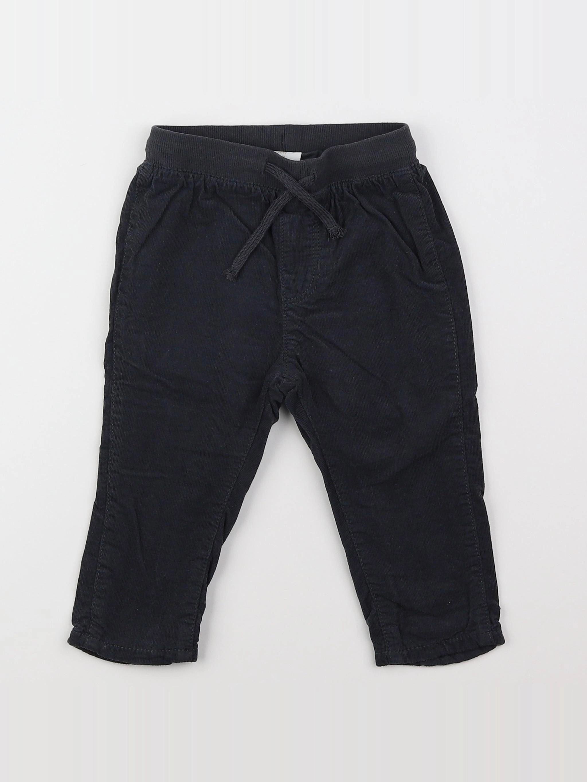 H&M - pantalon gris - 9 mois
