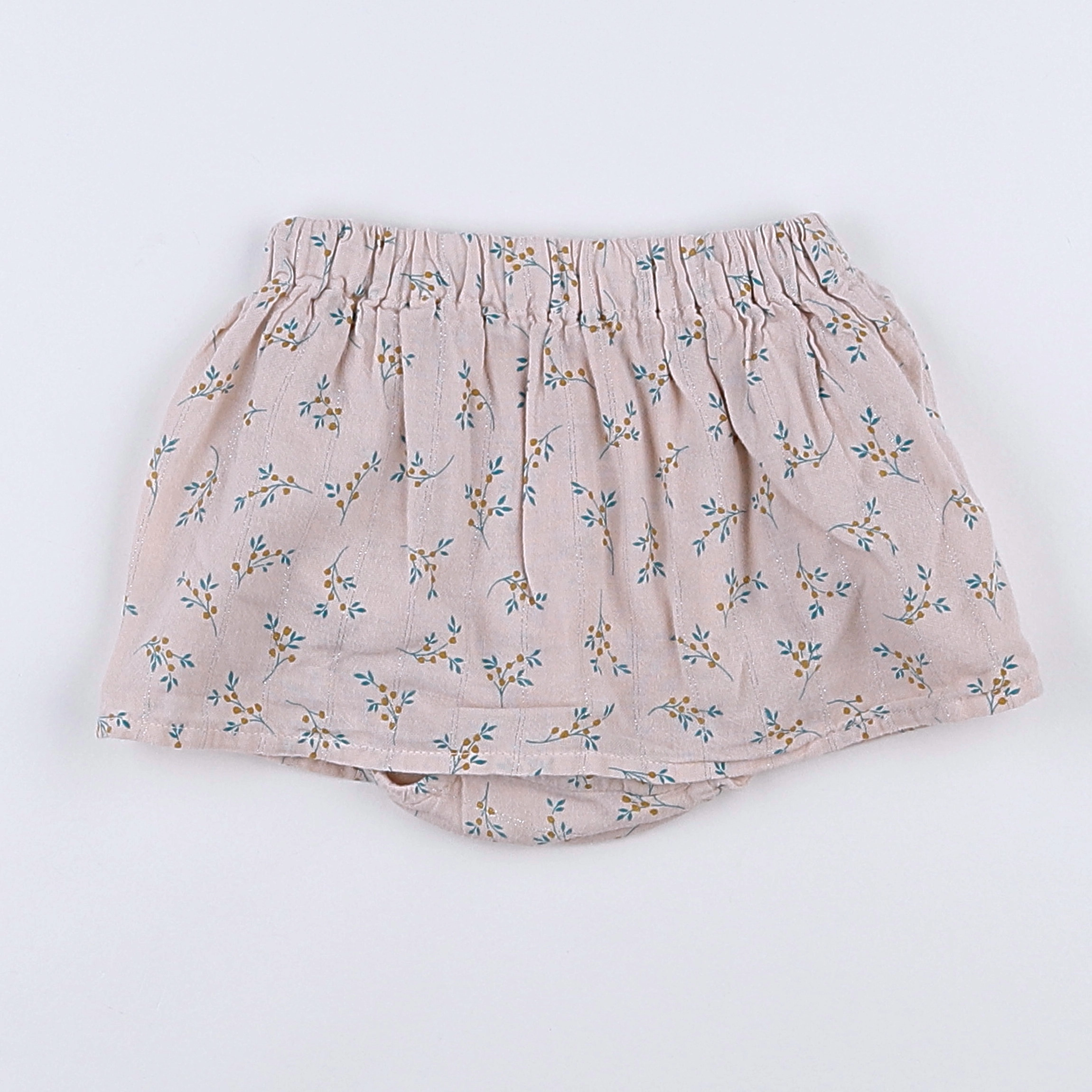 Buho - jupe short beige, bleu - 18 mois