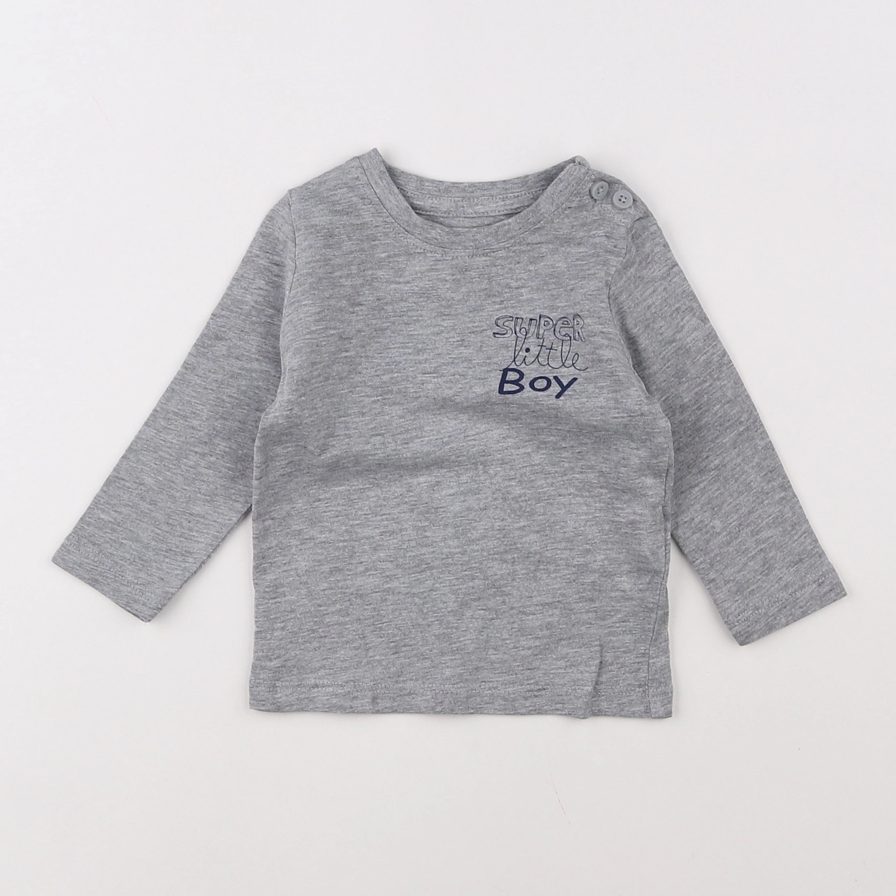 Vertbaudet - tee-shirt gris - 3 mois