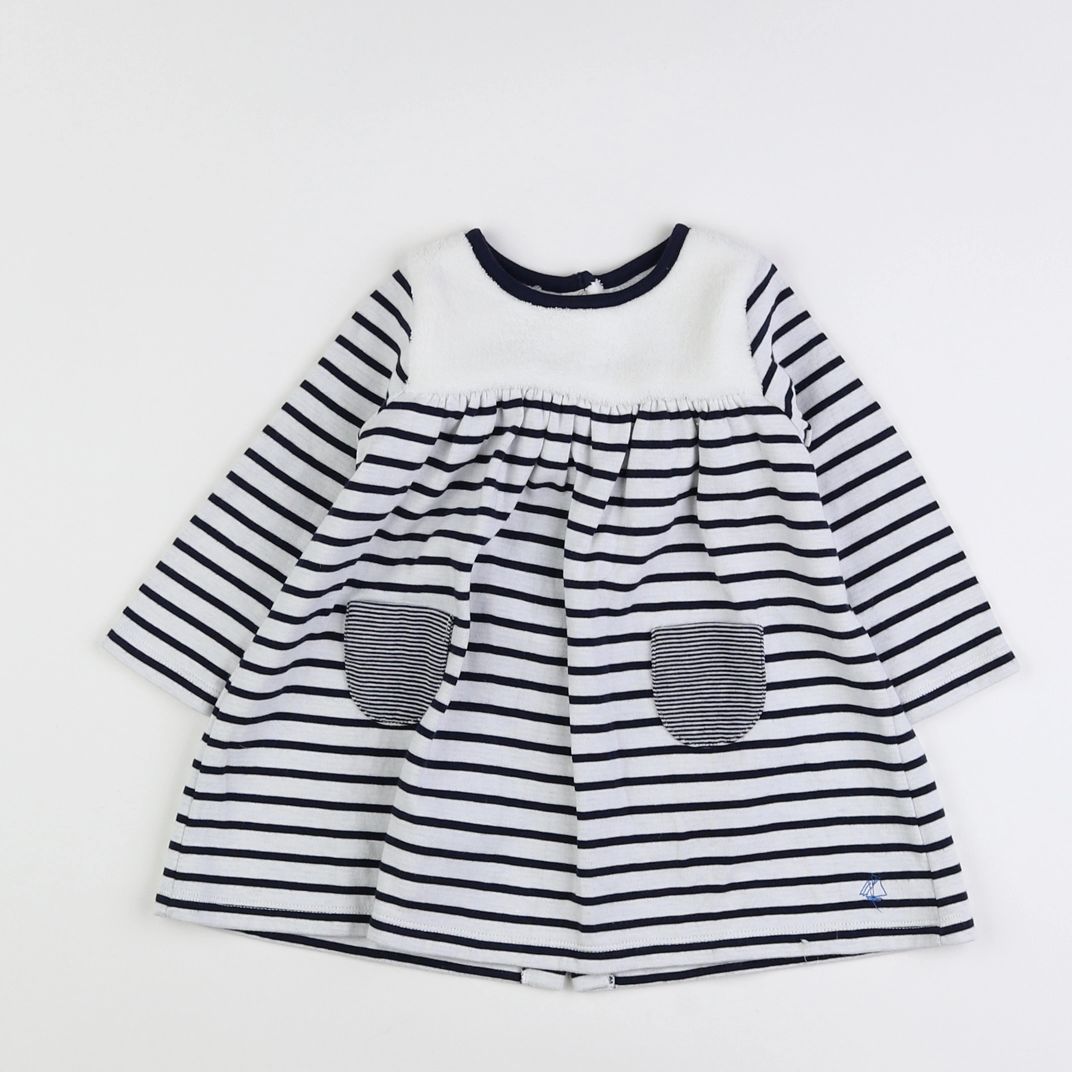 Petit Bateau - robe multicolore - 12 mois