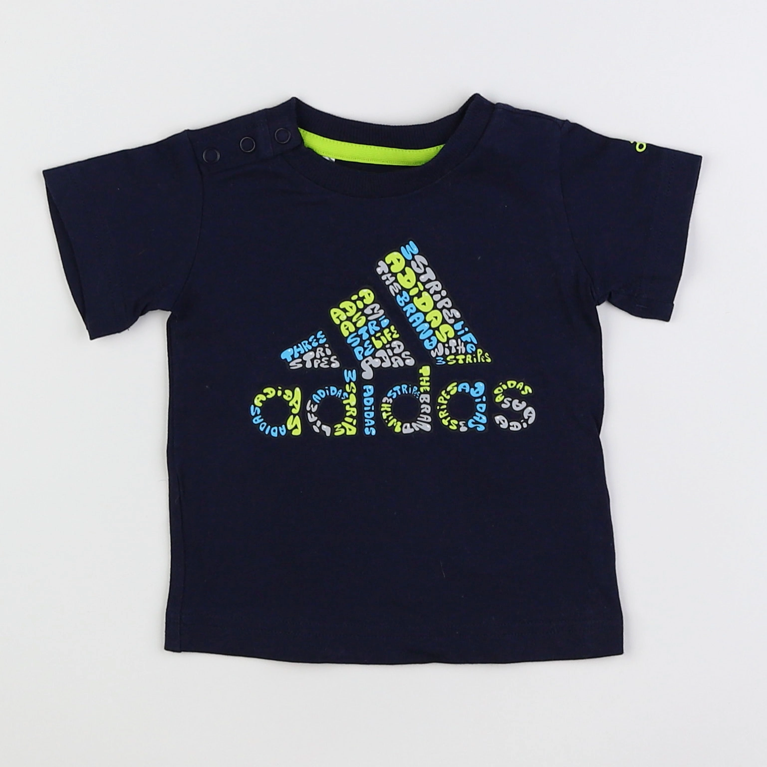 Adidas - tee-shirt bleu - 0/3 mois