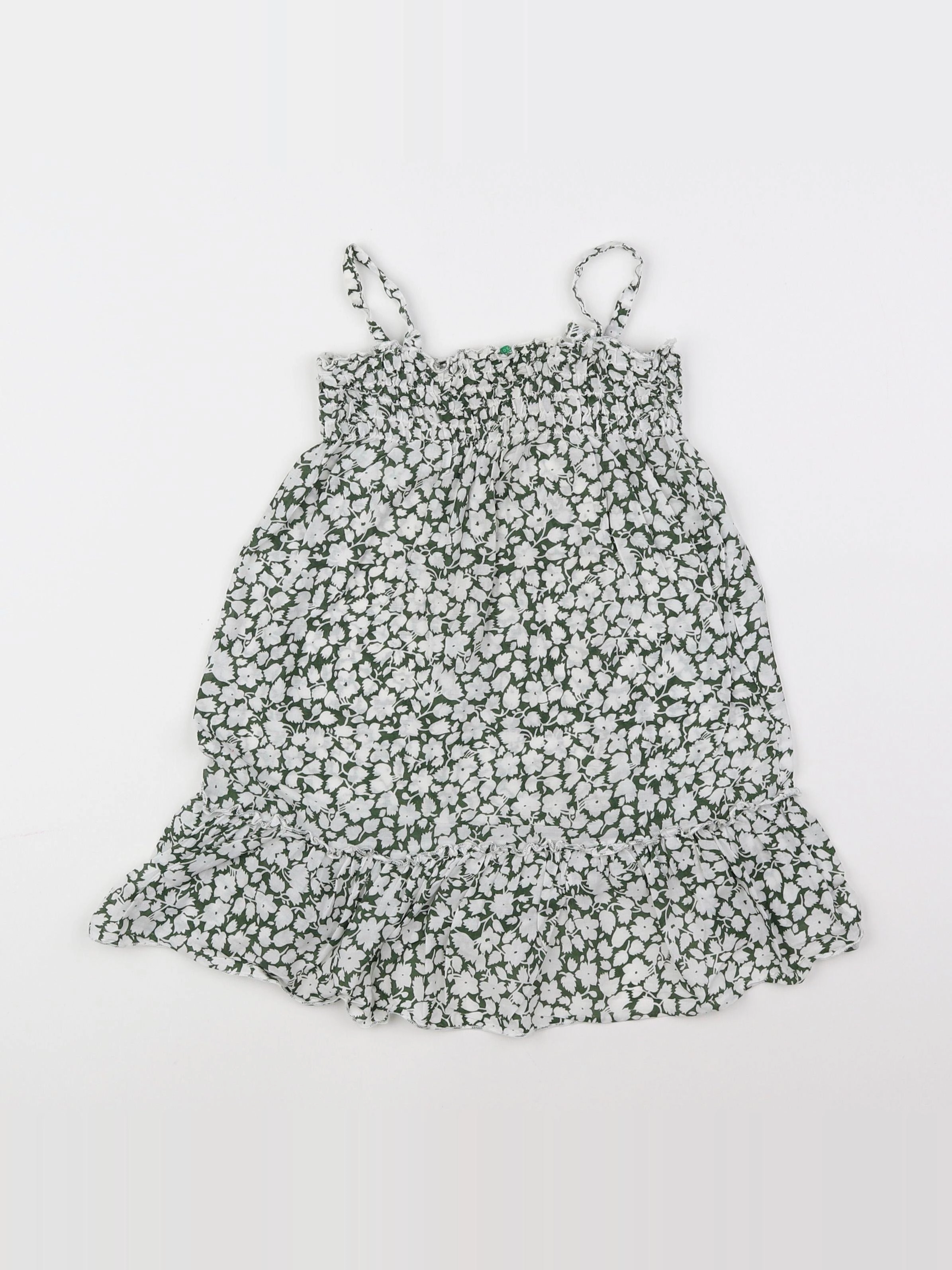 Benetton - robe vert - 9/12 mois