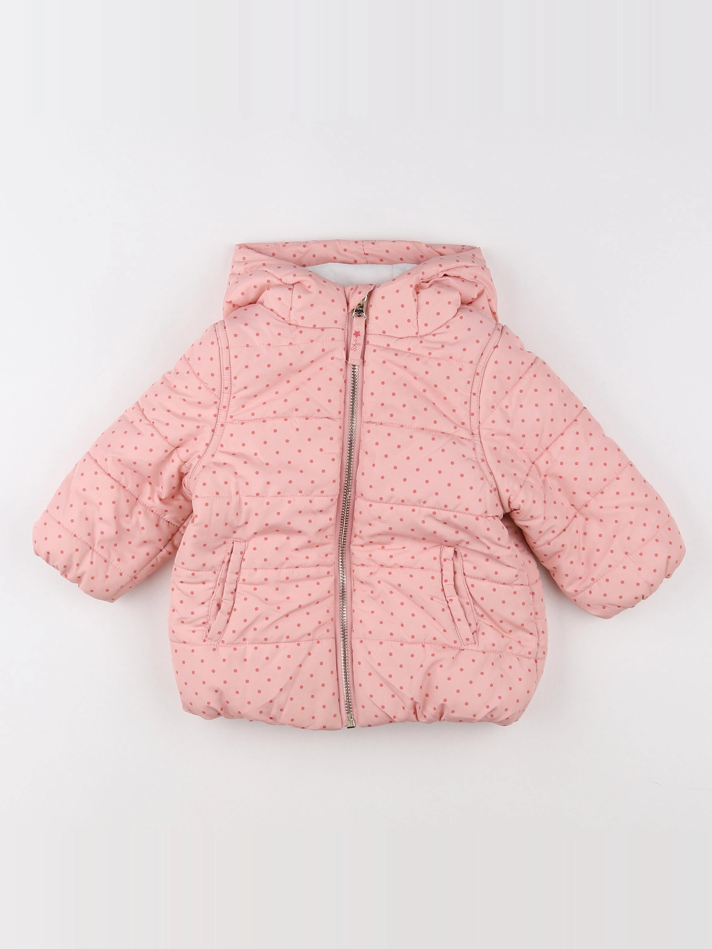 Noukie's - doudoune rose - 12 mois