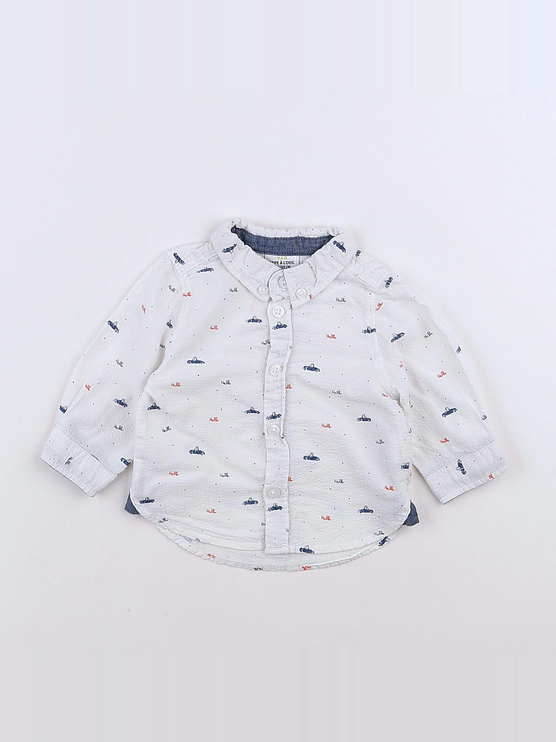Tape à l'oeil - chemise blanc - 3 mois