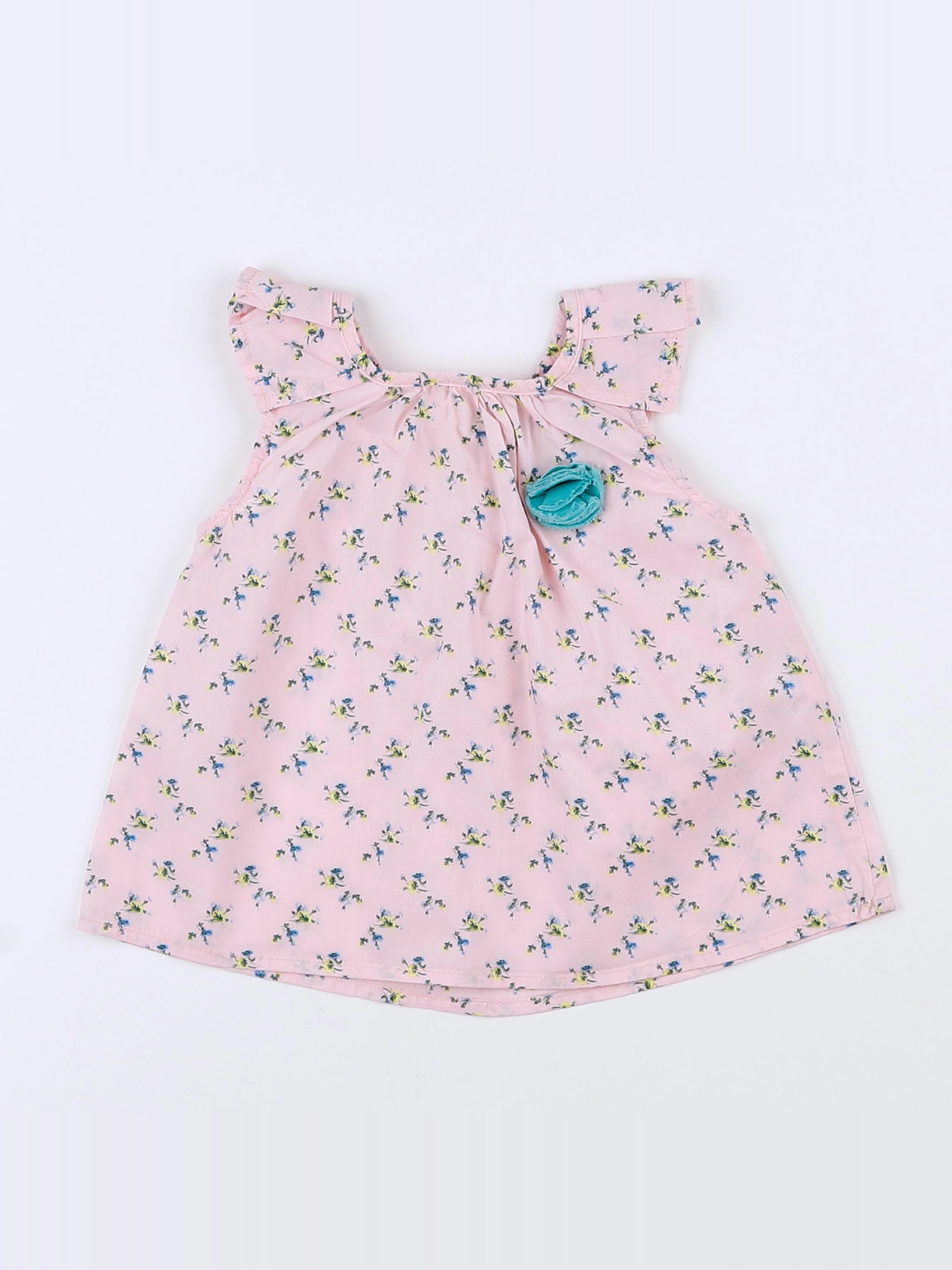 Zara - blouse rose - 9/12 mois