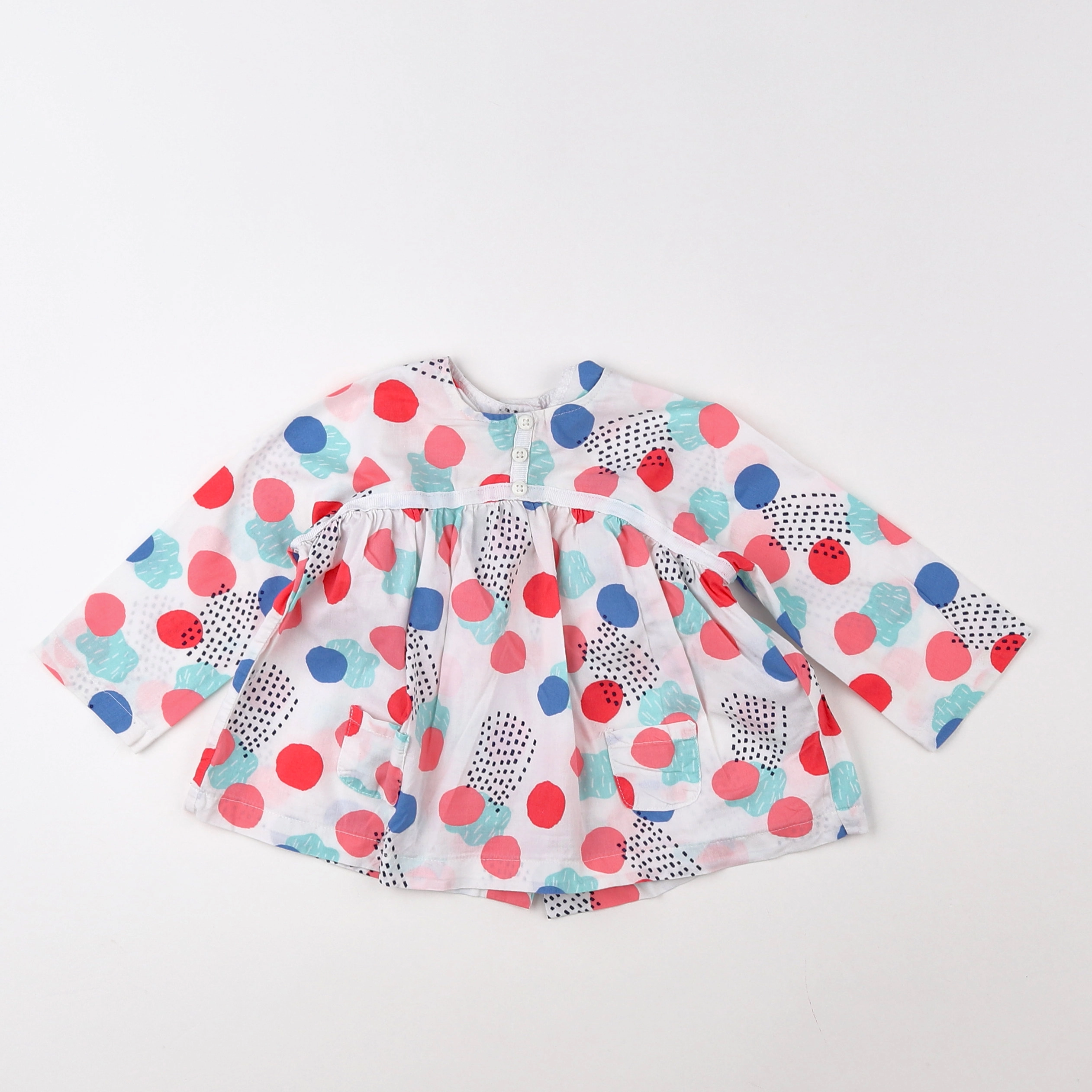 Vertbaudet - blouse multicolore - 9 mois