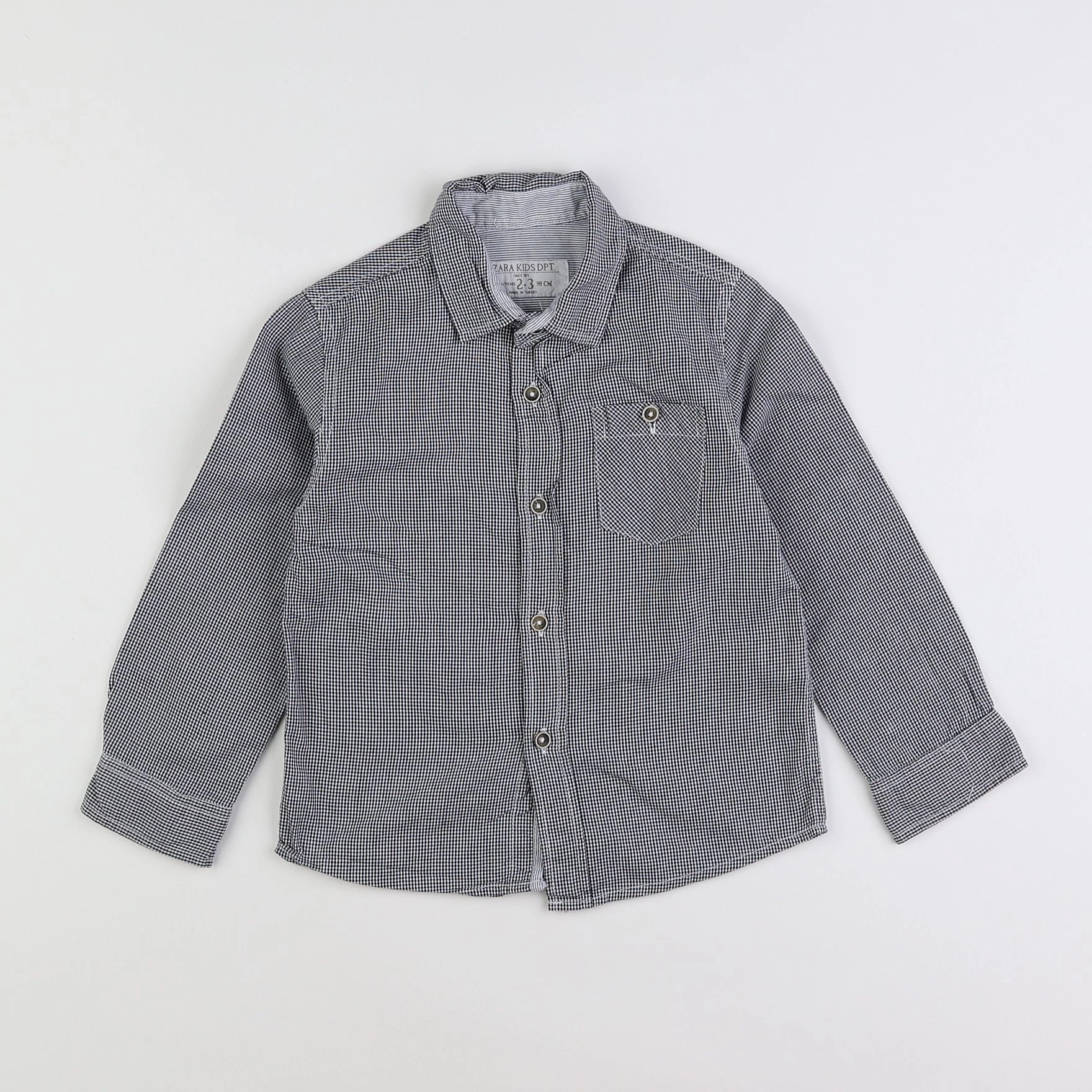 Zara - chemise bleu - 2 ans