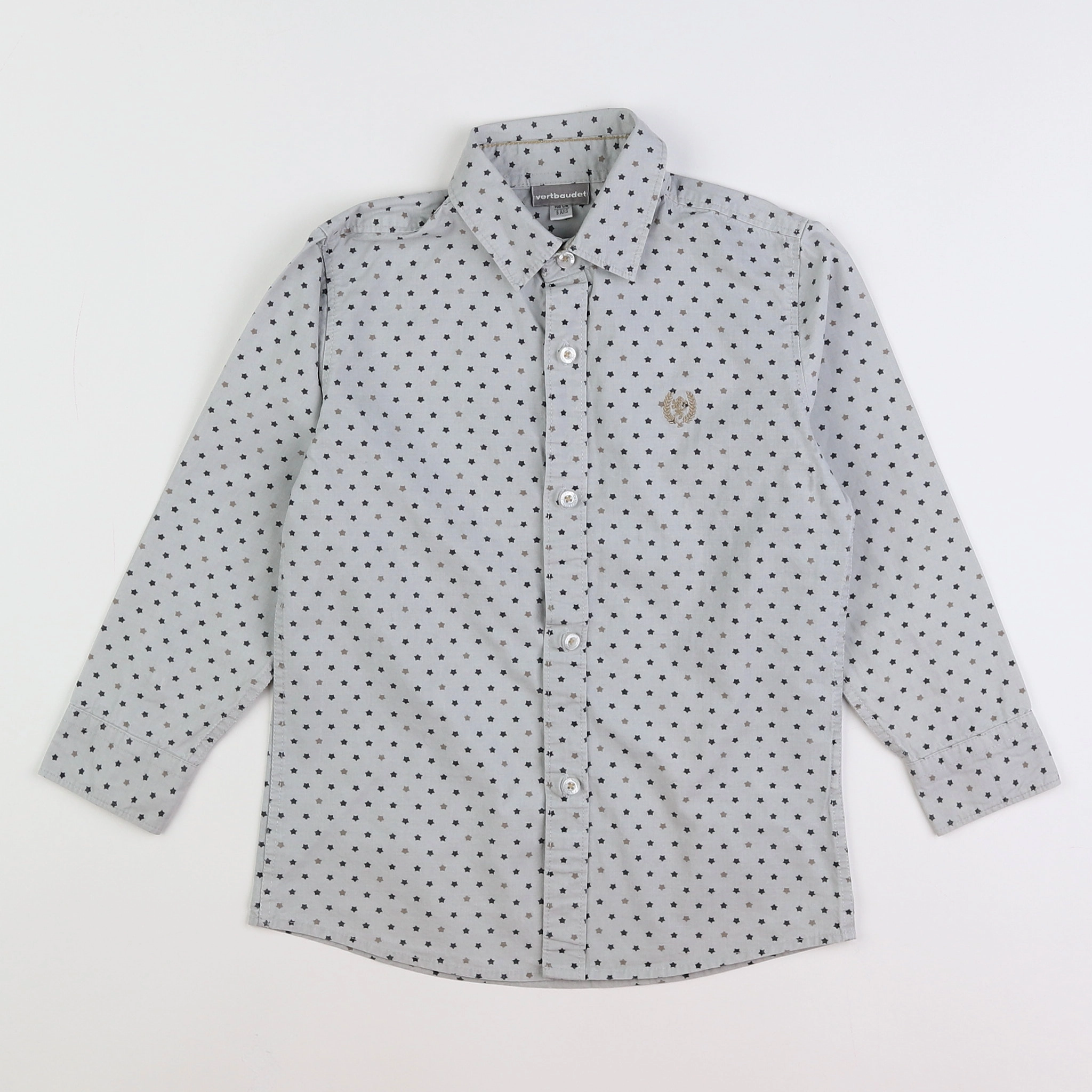 Vertbaudet - chemise gris - 5 ans