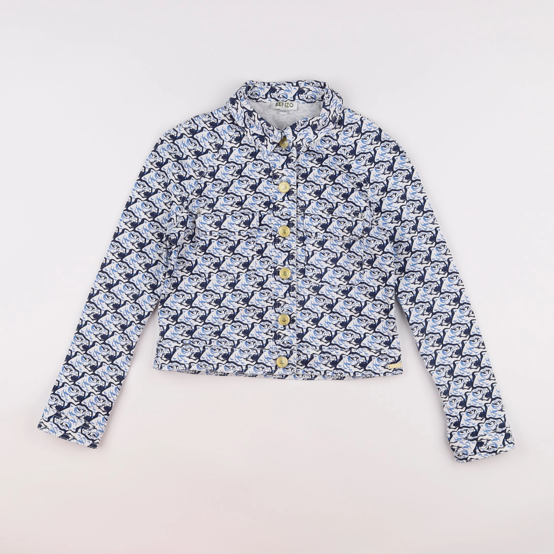 Kenzo - veste blanc, bleu - 10 ans