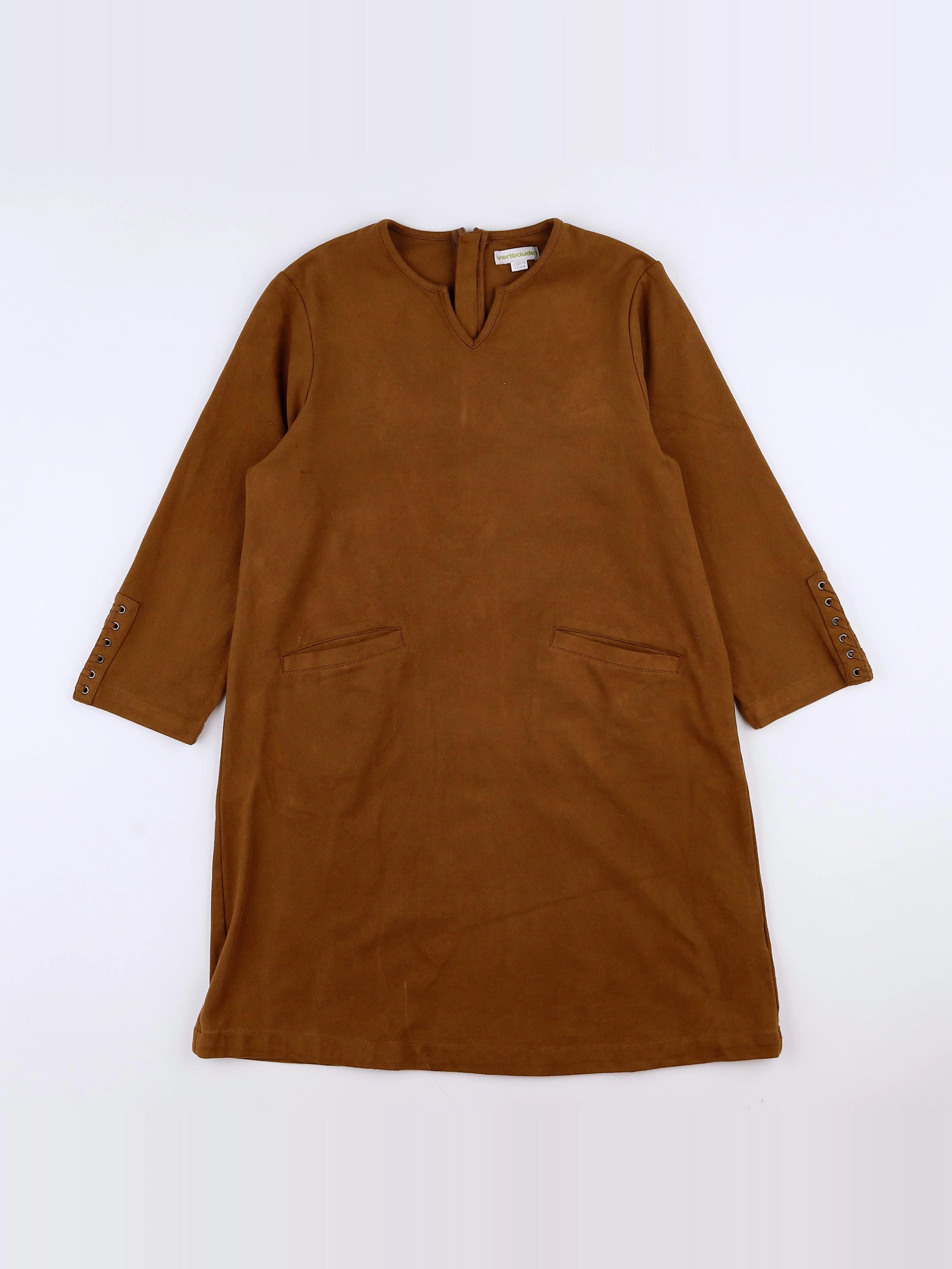 Vertbaudet - robe marron - 12 ans