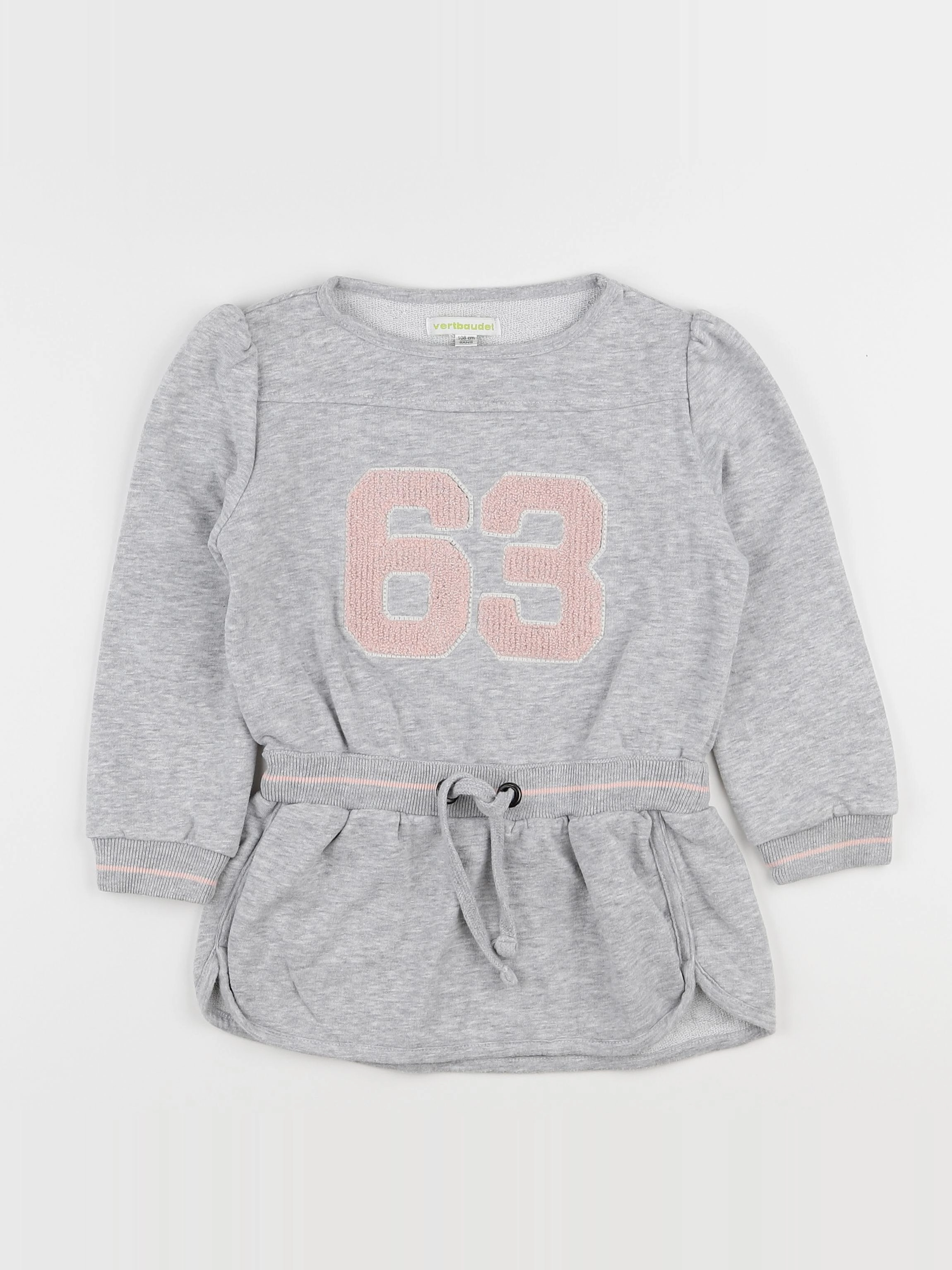 Vertbaudet - robe gris - 5 ans