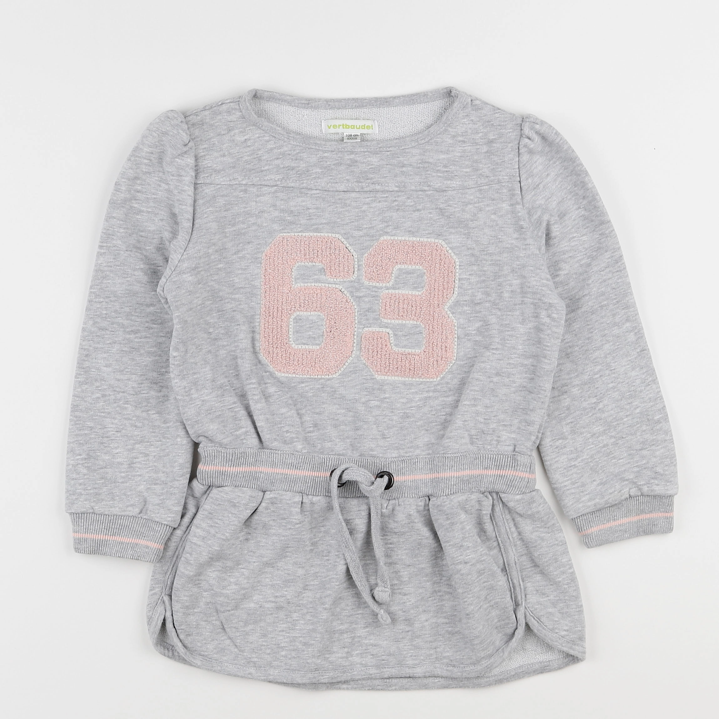 Vertbaudet - robe gris - 5 ans