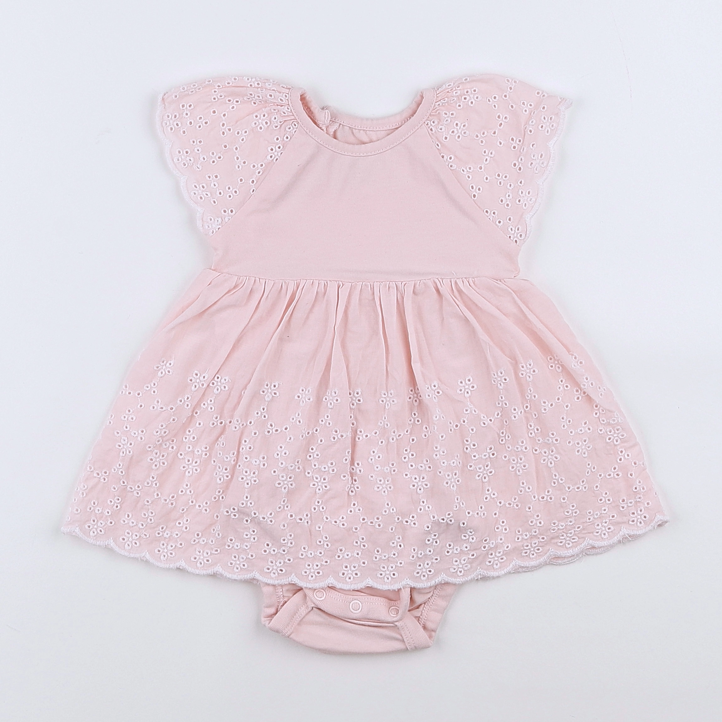 H&M - body vetement rose - 1/3 mois
