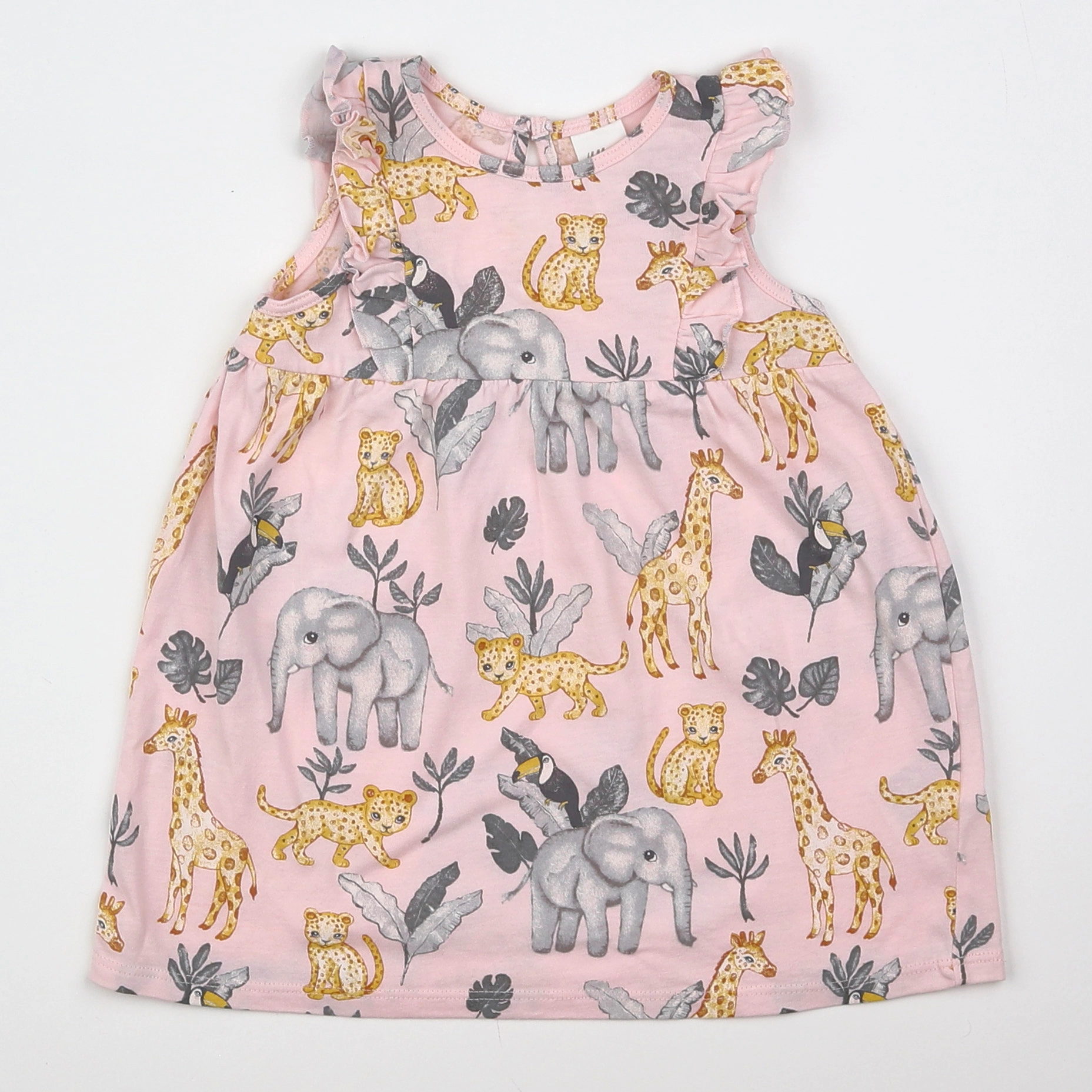 H&M - robe rose - 6/9 mois