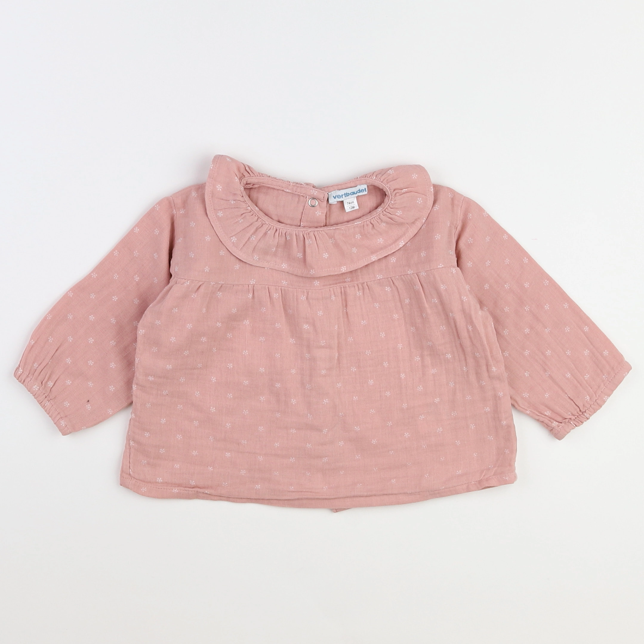 Vertbaudet - blouse rose - 12 mois