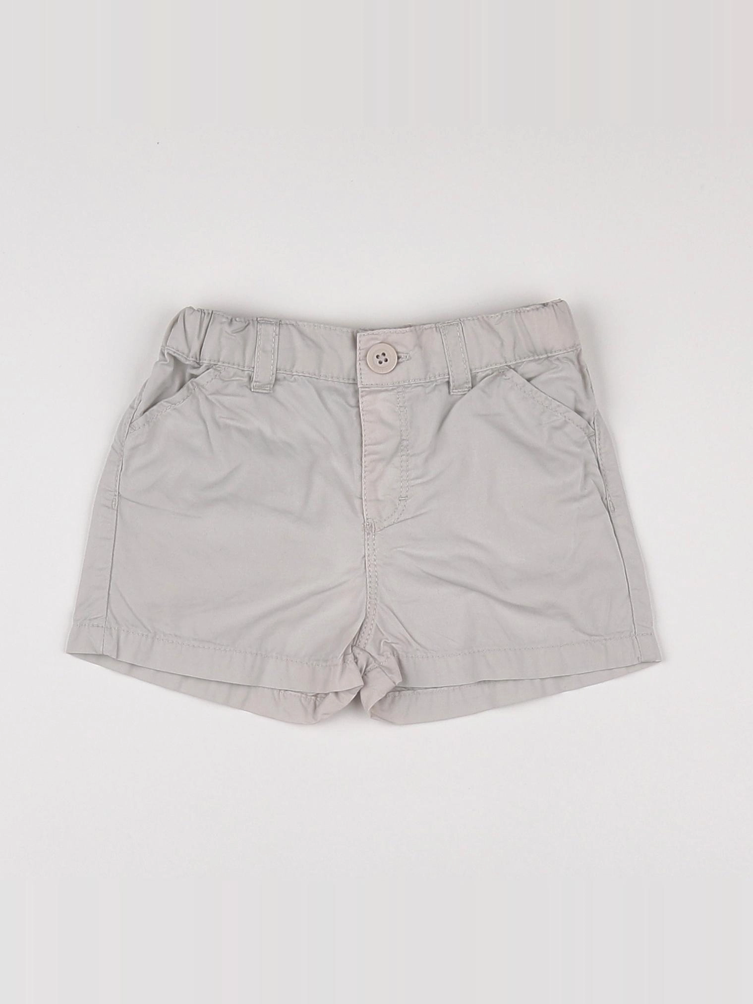 Petit Bateau - short gris - 12 mois