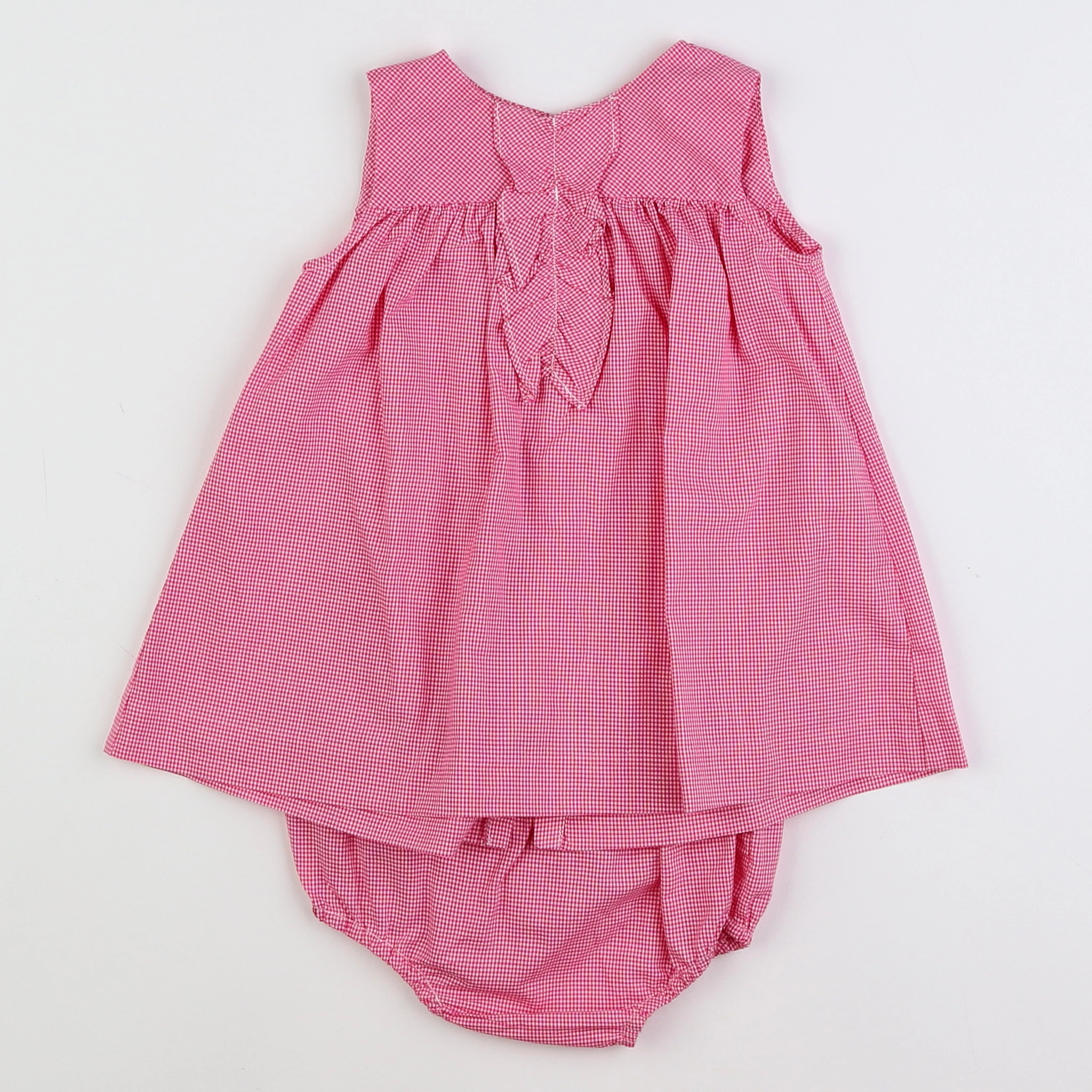 Jacadi - robe blanc, rose - 6 mois