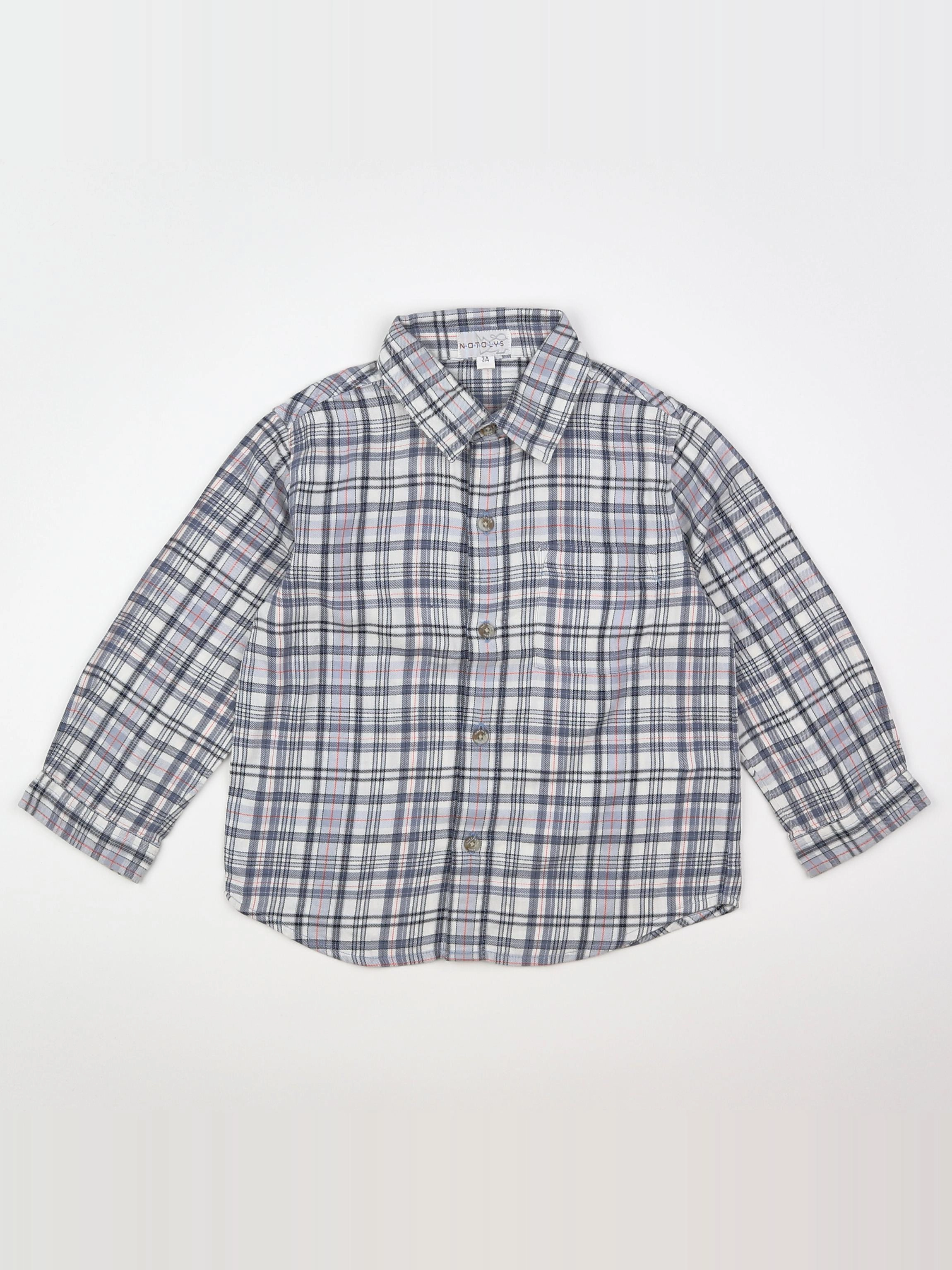 Natalys - chemise bleu - 3 ans