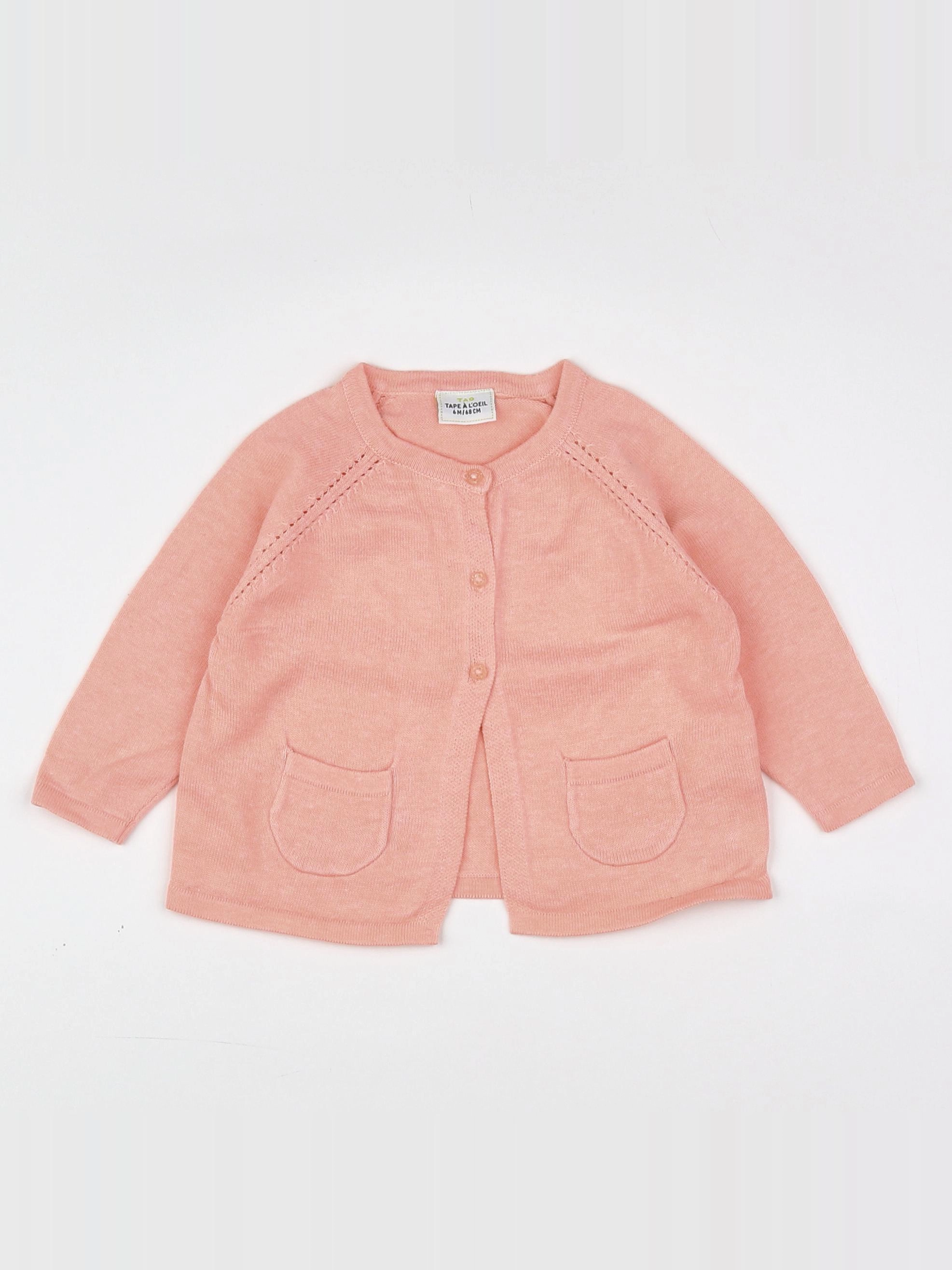 Tape à l'oeil - gilet orange fluo - 6 mois