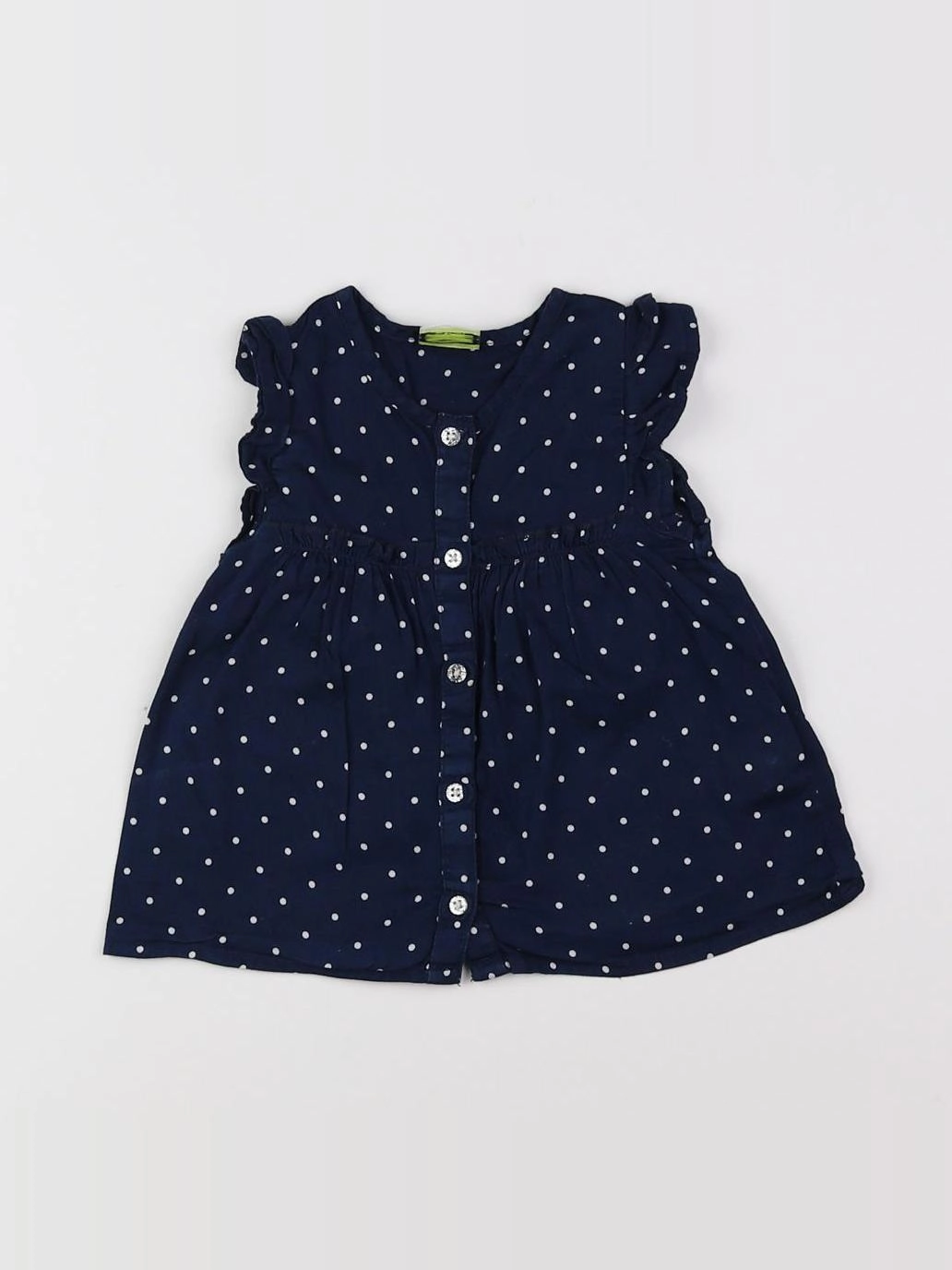 Tape à l'oeil - blouse bleu, blanc - 12 mois