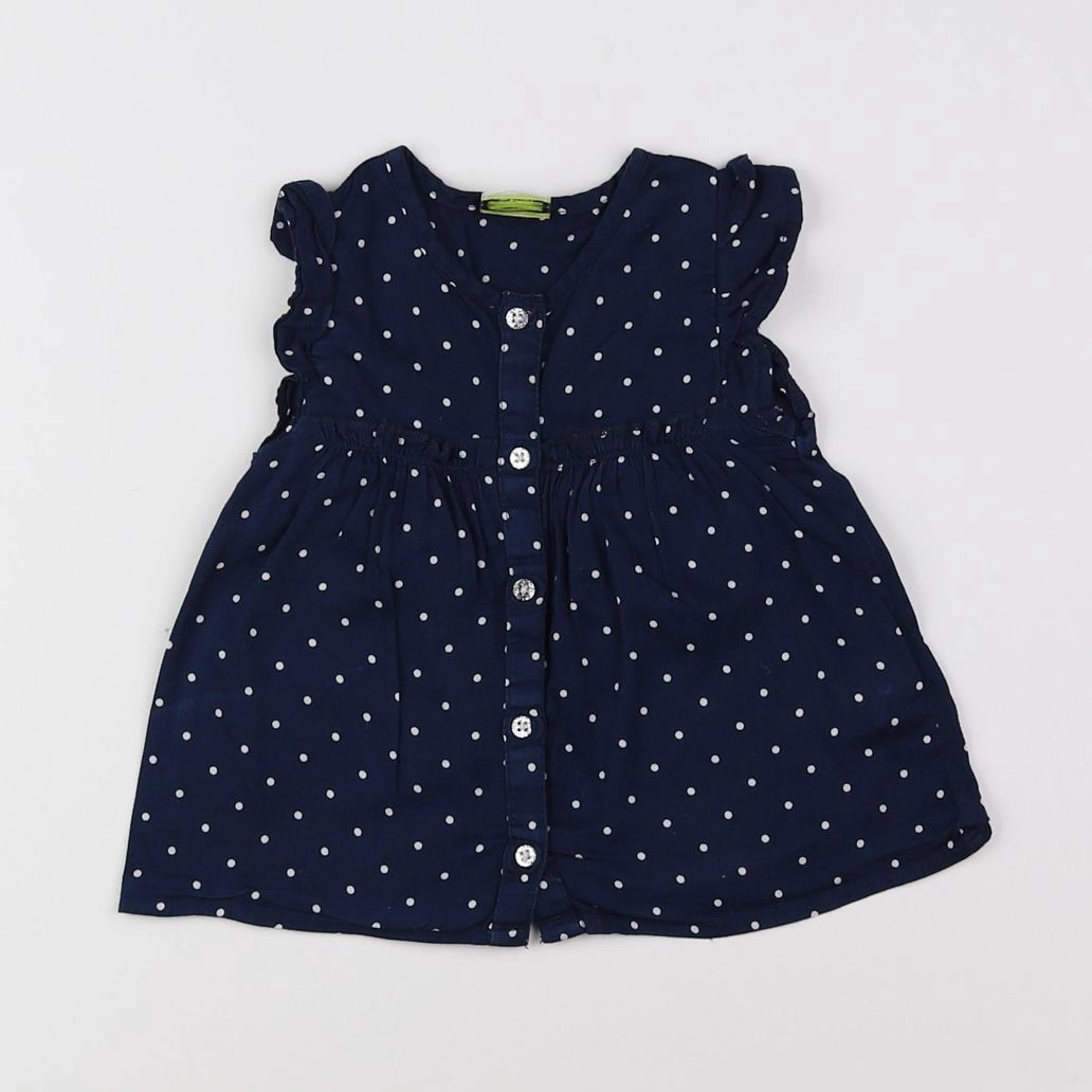 Tape à l'oeil - blouse bleu, blanc - 12 mois