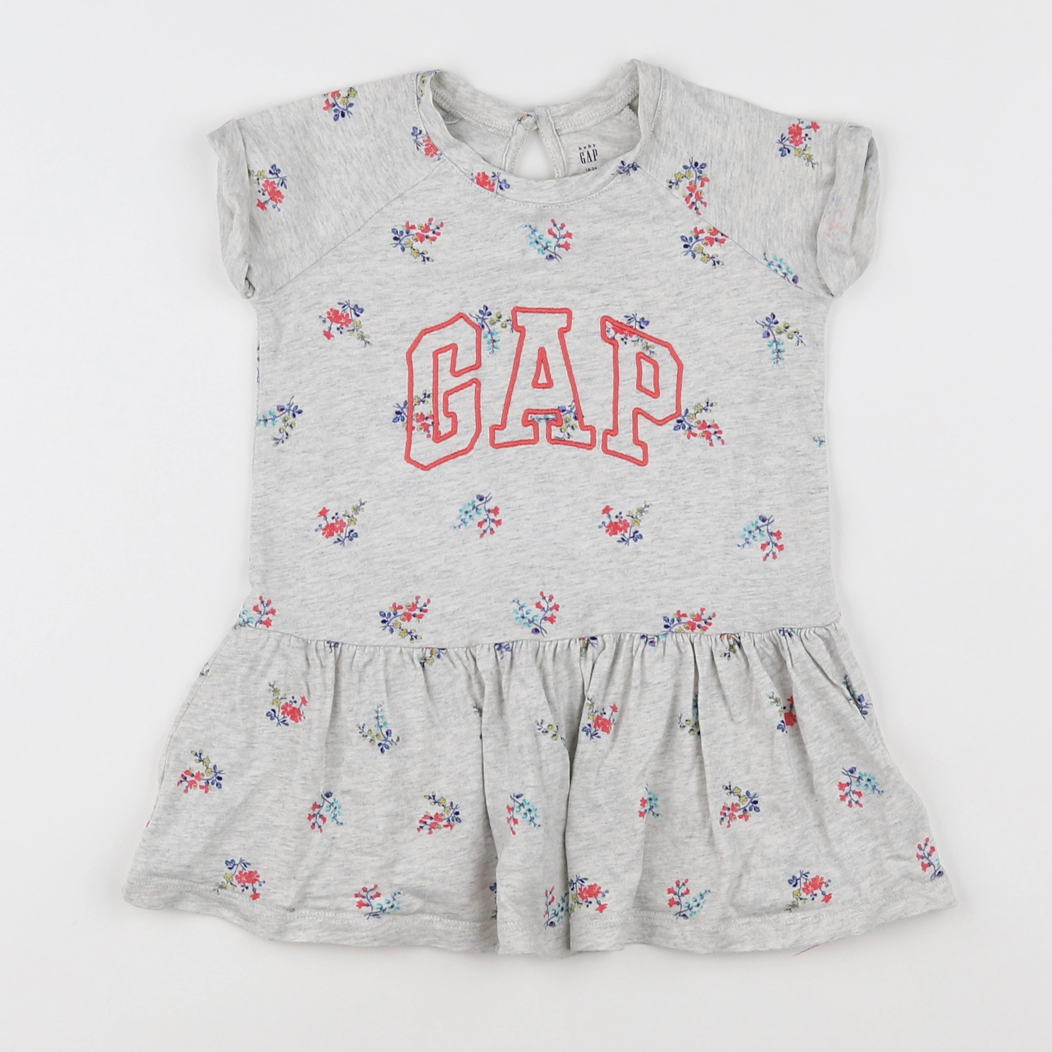 GAP - robe gris - 18 mois à 2 ans