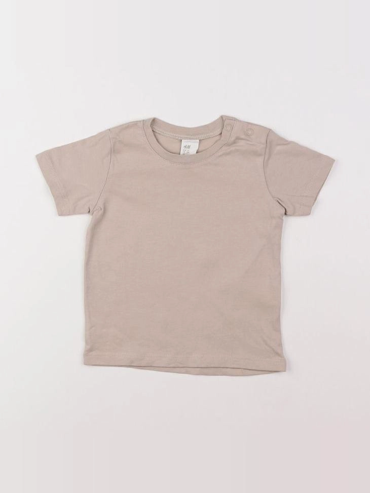 H&M - tee-shirt beige - 9 mois