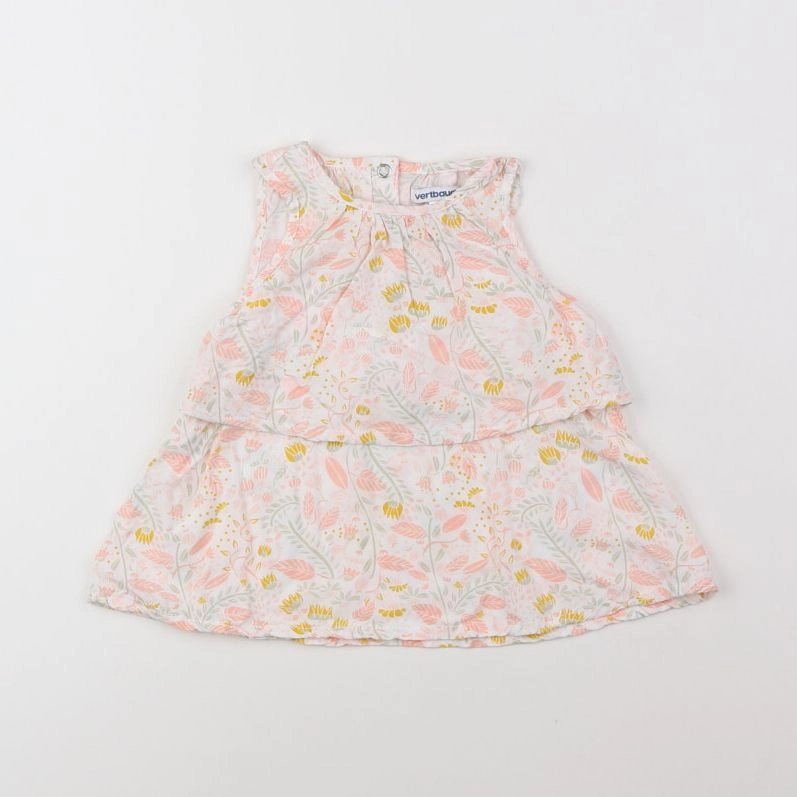 Vertbaudet - robe multicolore - 9 mois