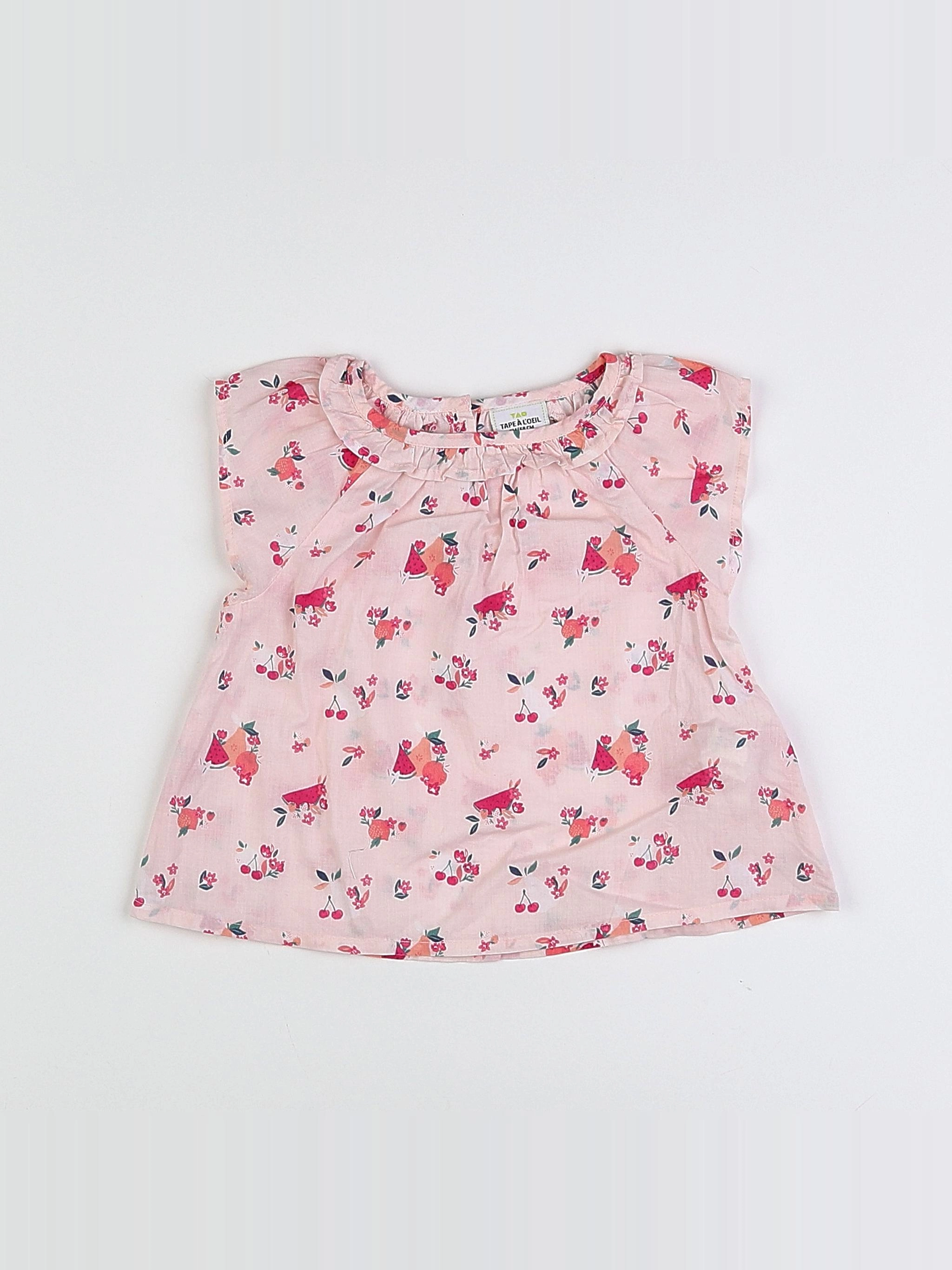 Tape à l'oeil - blouse rose, multicolore - 6 mois
