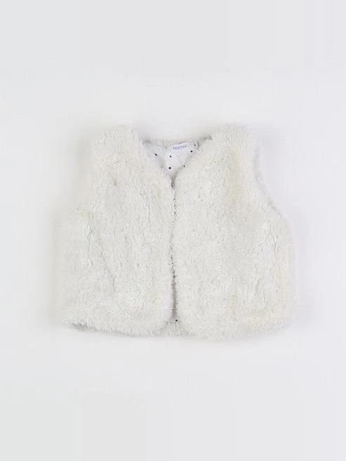 Boutchou - gilet blanc - 6 mois