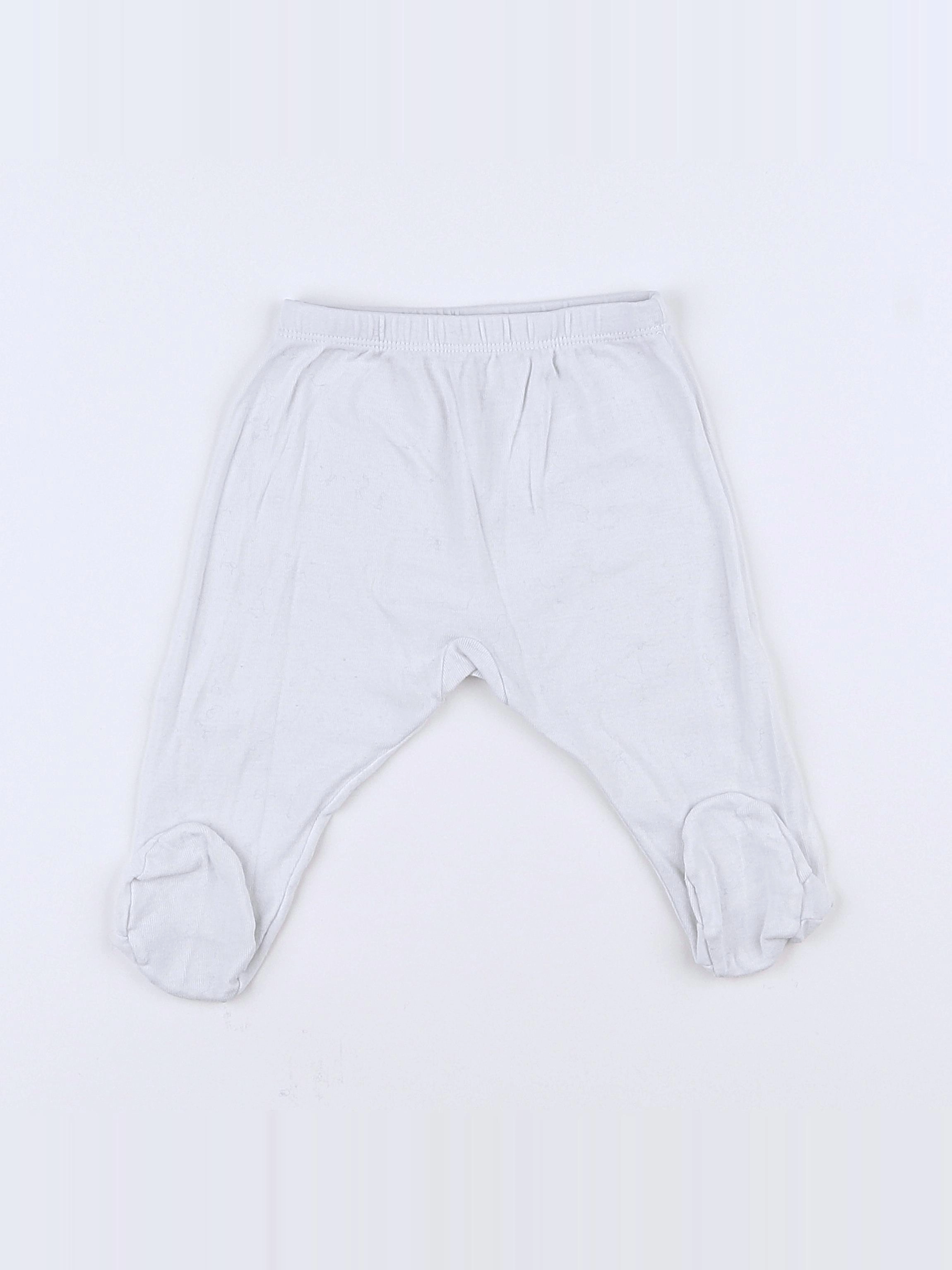 Petit Bateau - sarouel blanc - 3 mois