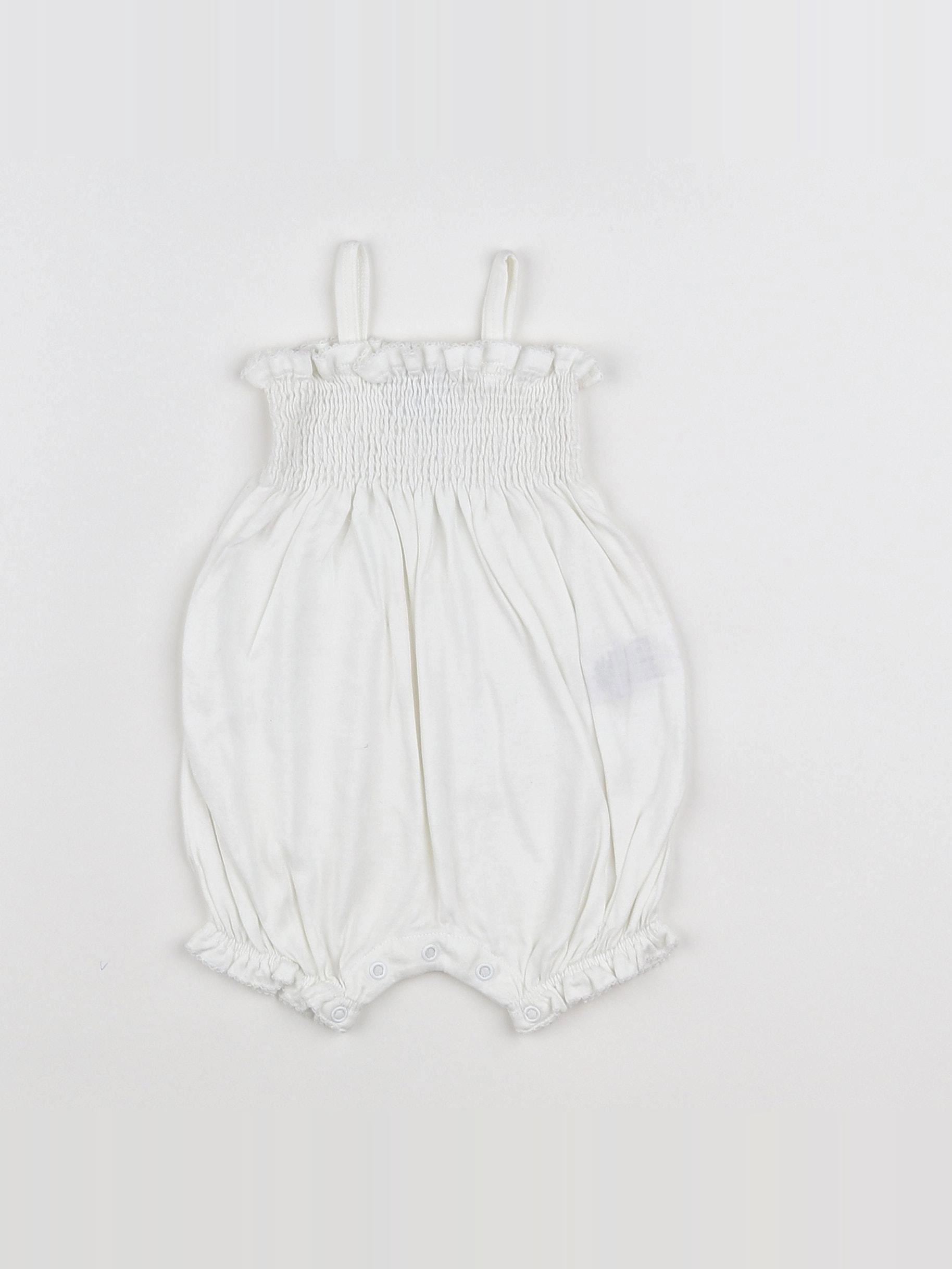 Petit Bateau - combinaison blanc - 3 mois
