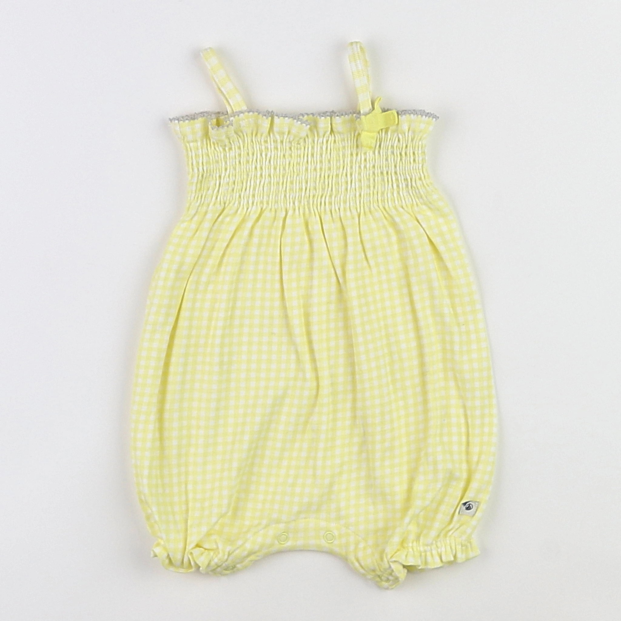 Petit Bateau - combinaison jaune - 3 mois