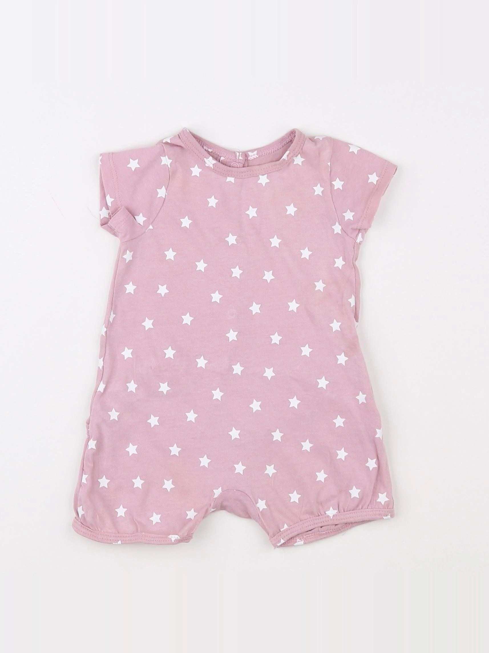 Vertbaudet - pyjama coton violet - 3 mois
