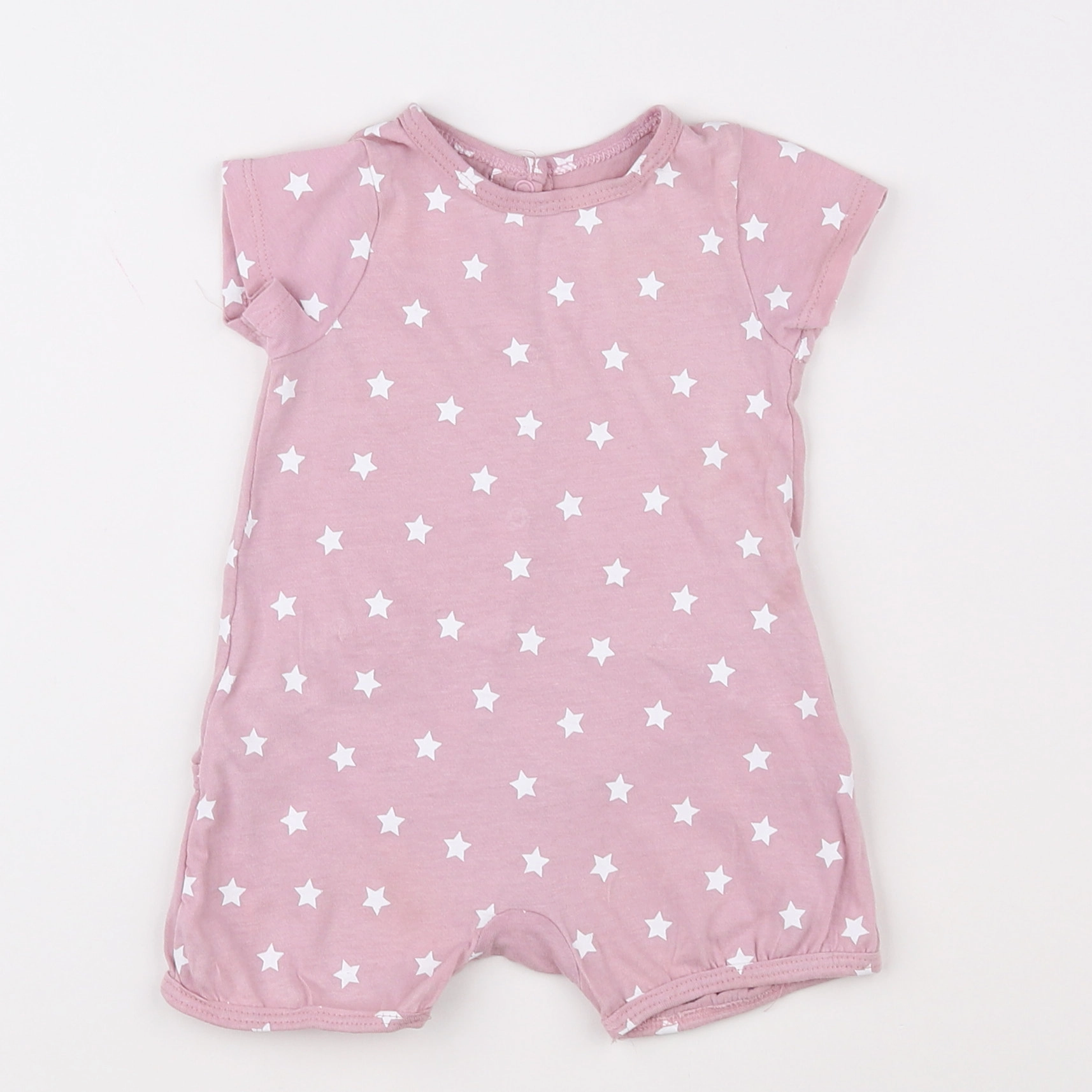 Vertbaudet - pyjama coton violet - 3 mois