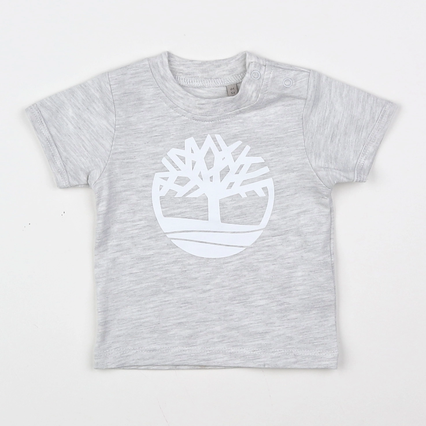 Timberland - tee-shirt gris, blanc - 1 mois