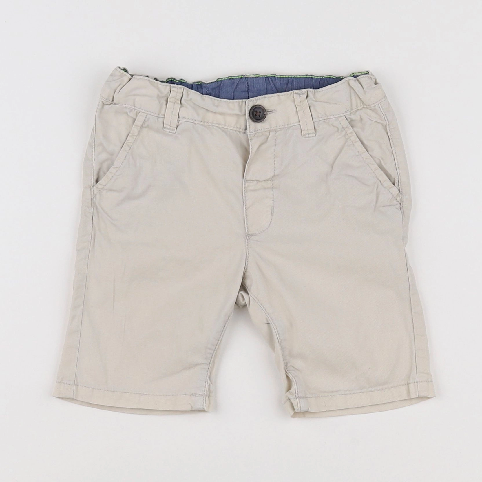 H&M - short beige - 6/9 mois