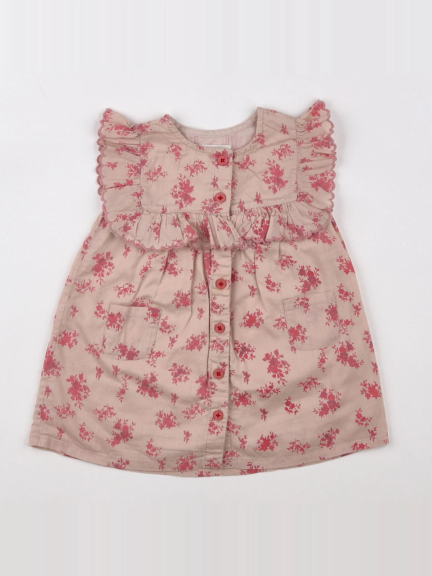 Louis Louise - robe rose - 3 mois