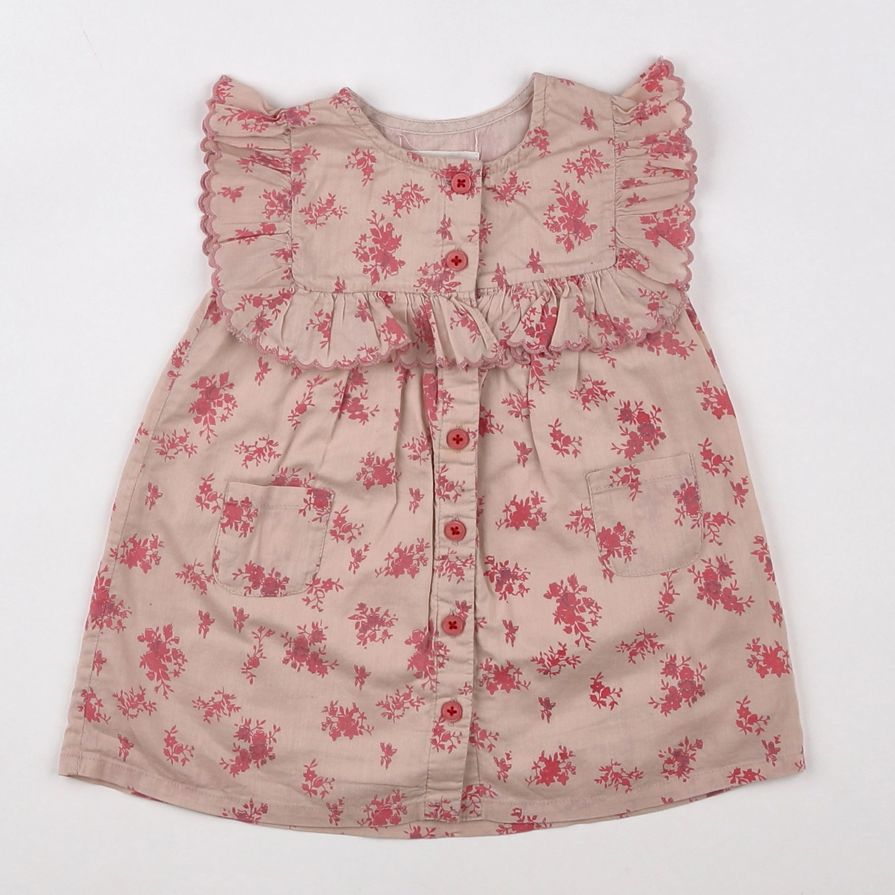 Louis Louise - robe rose - 3 mois