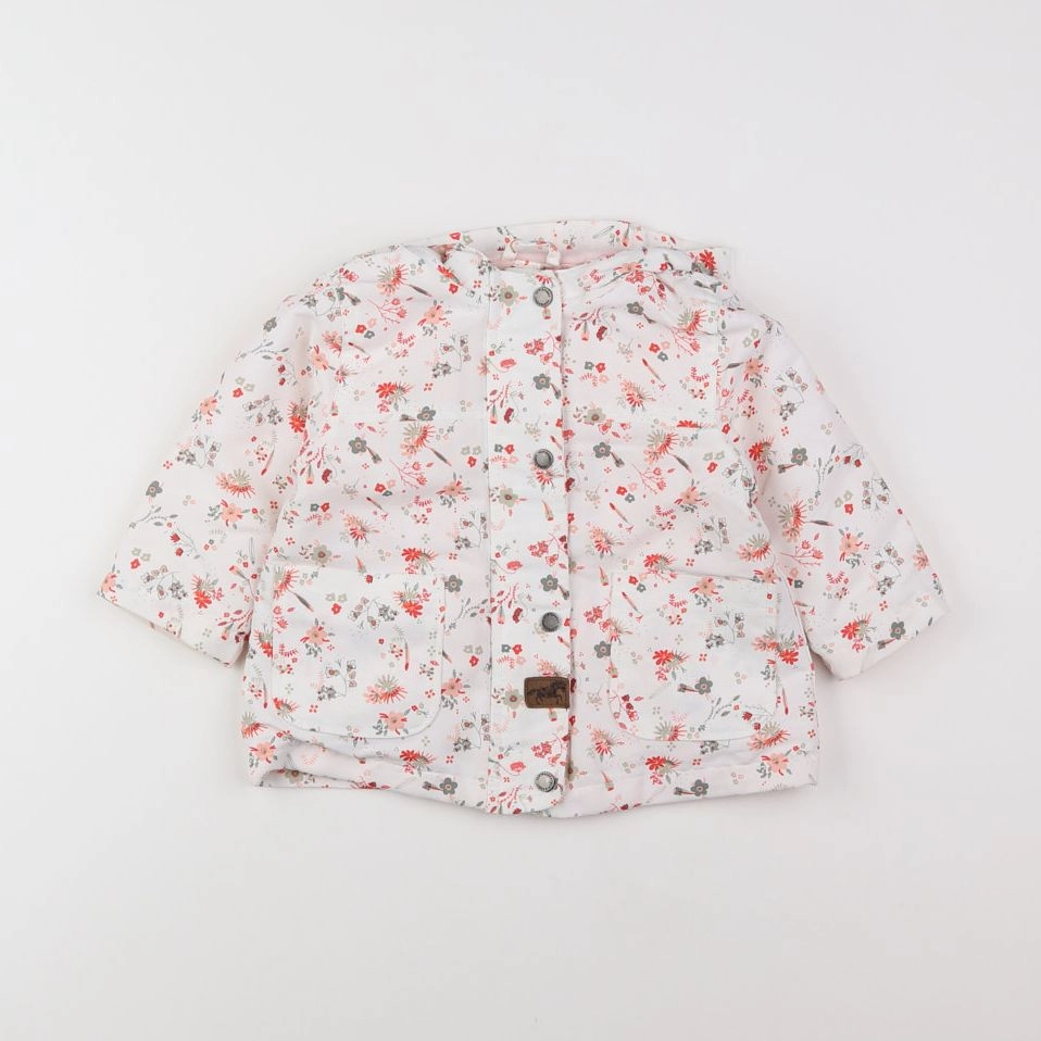Vertbaudet - veste doublure amovible blanc, rouge - 12 mois